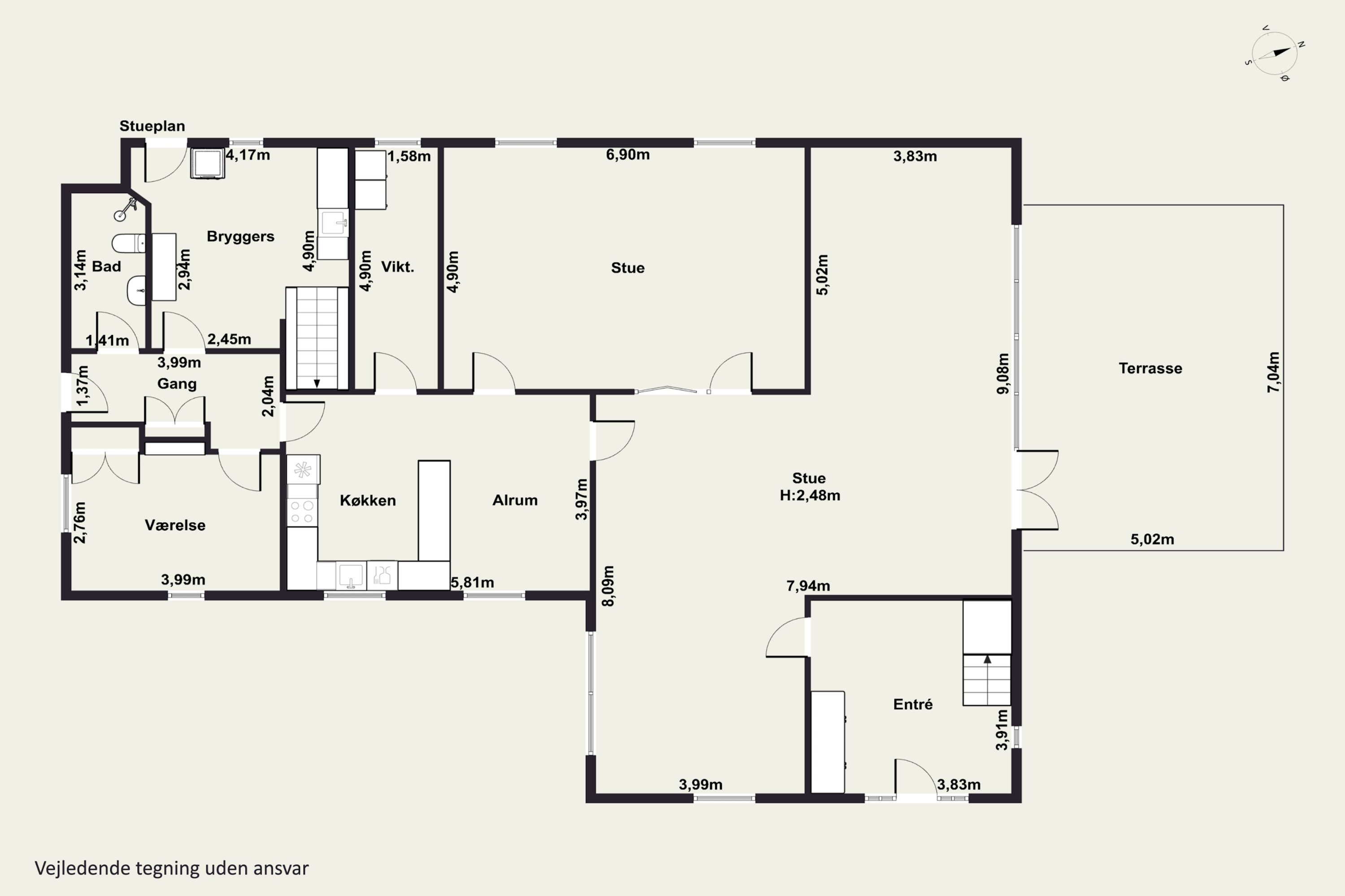 Plantegninger billede af Aldershvilevej 2, V Helsinge, 4281 Gørlev