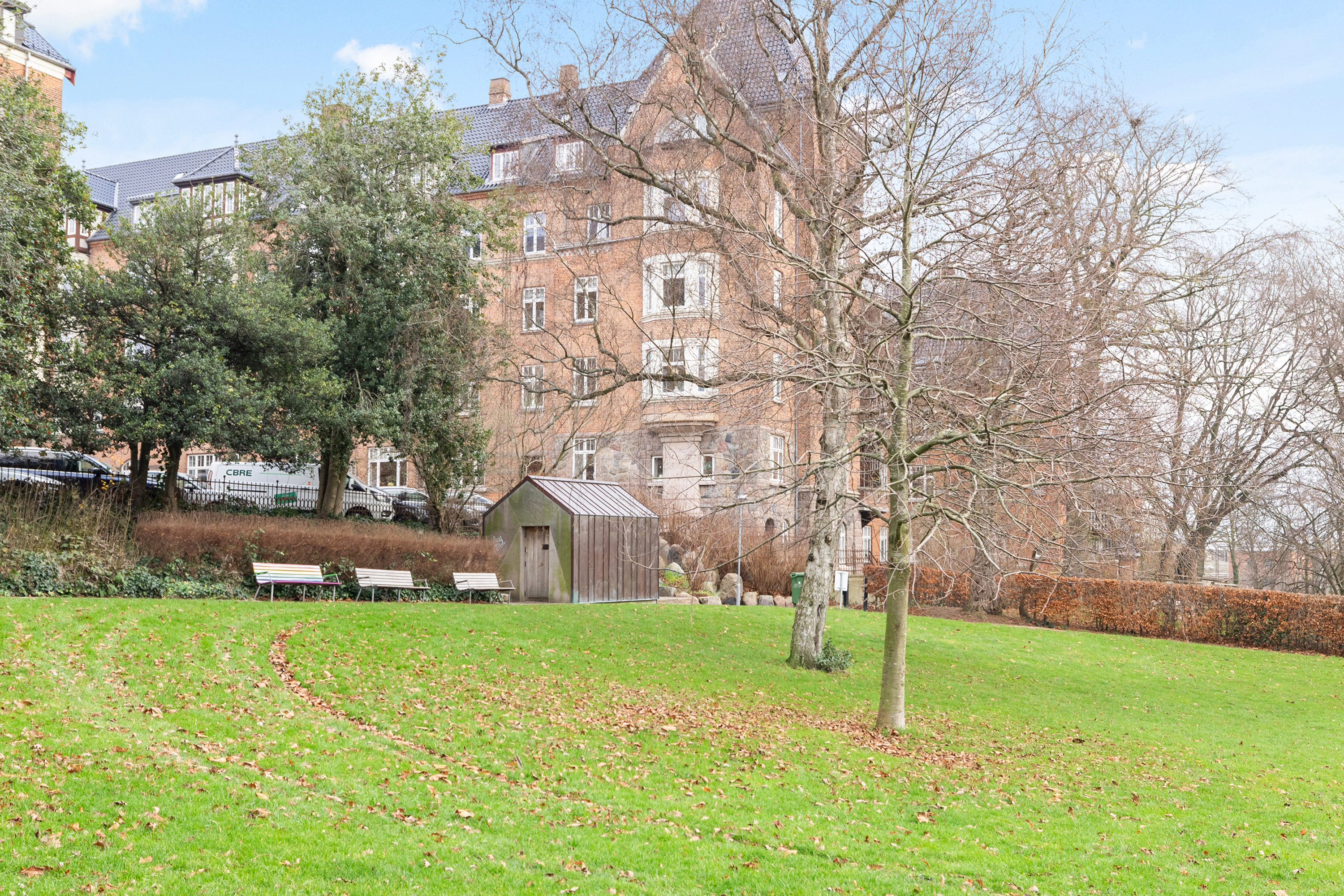 Fremhævet set fra skanseparken billede i fuldskærmstilstand. Billede af Strandvejen 36, 2. tv., 8000 Aarhus C