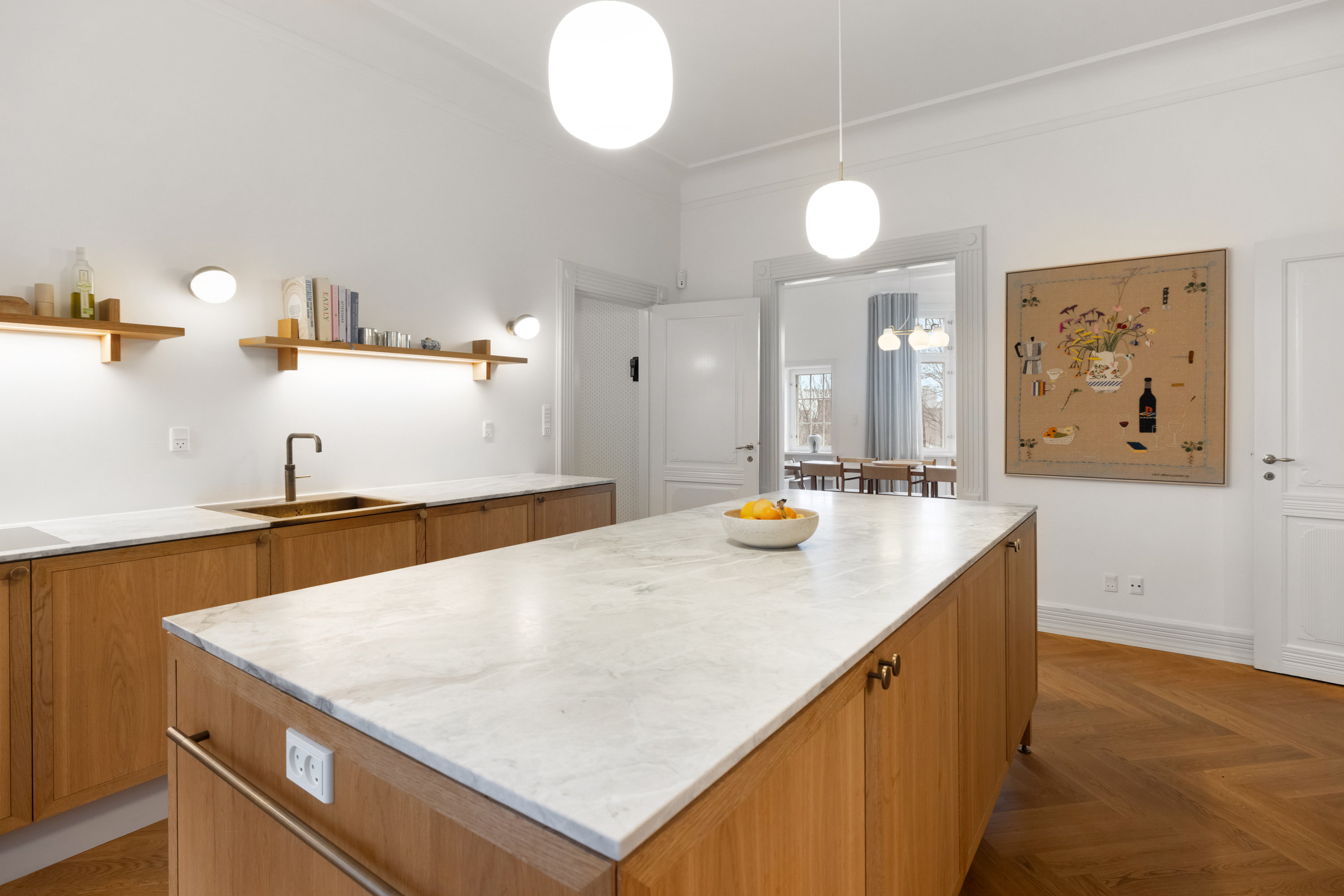 Fremhævet køkken billede i fuldskærmstilstand. Billede af Strandvejen 36, 2. tv., 8000 Aarhus C