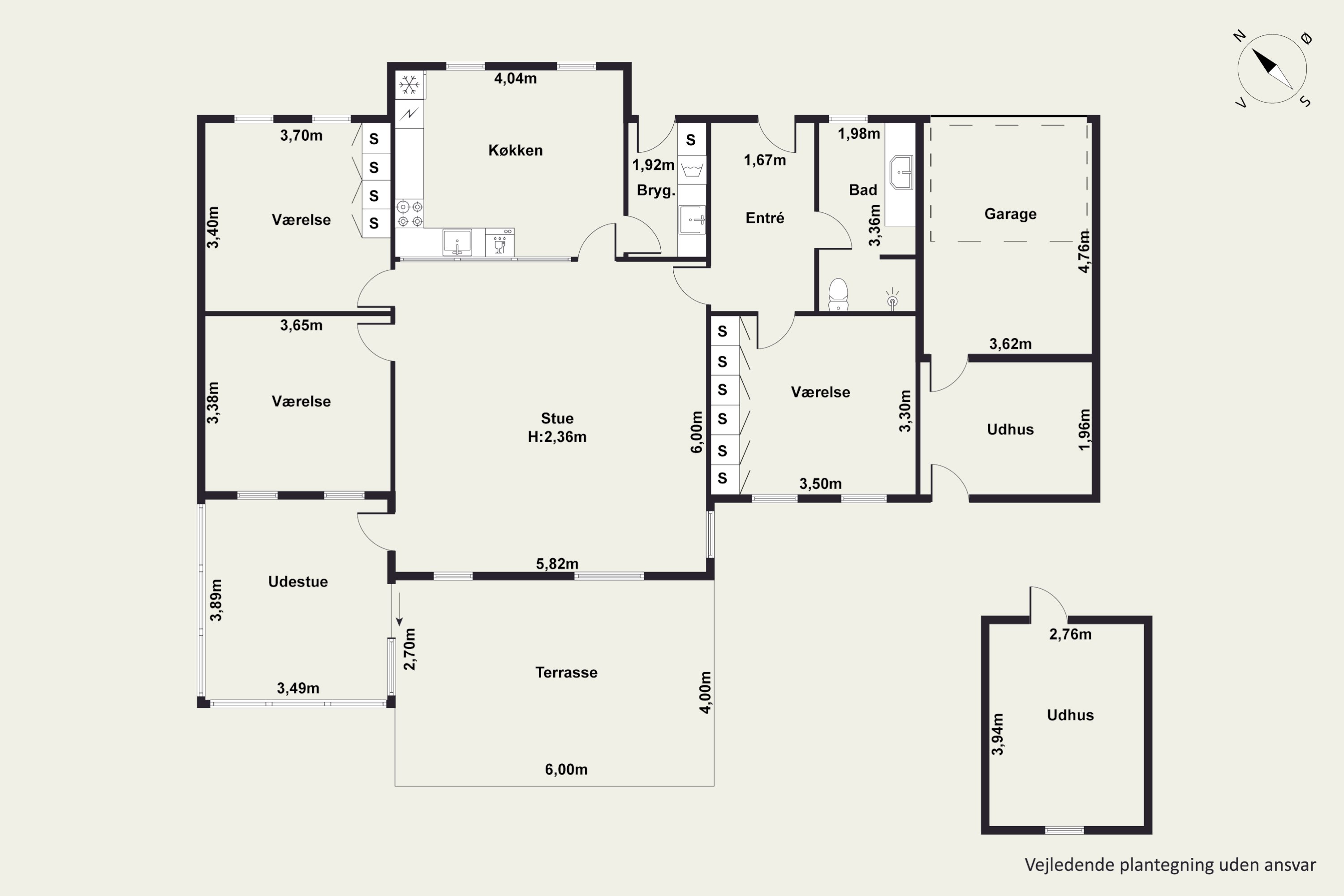 Plantegninger billede af Østermarken 273, 9320 Hjallerup