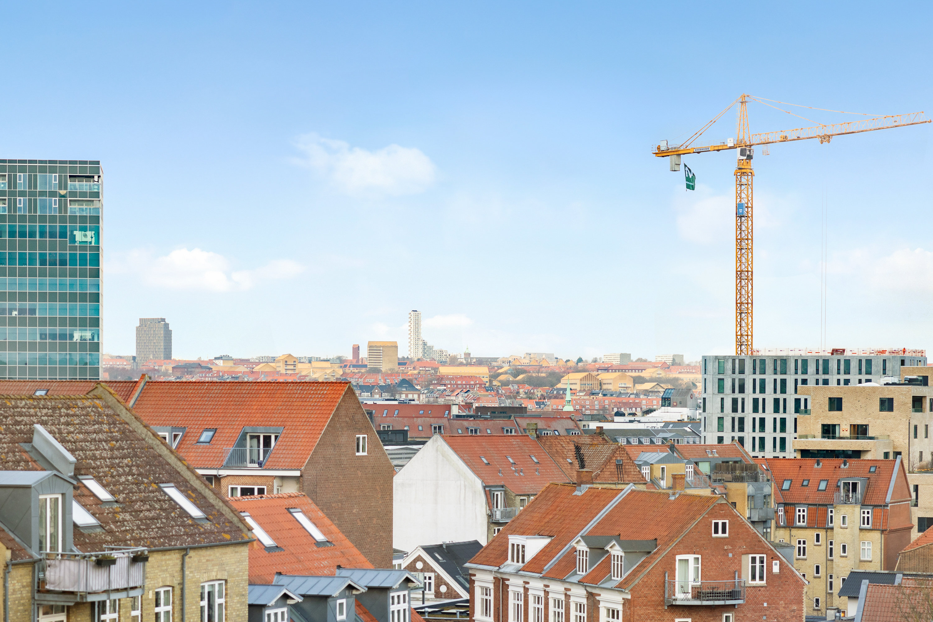 Fremhævet udsigt fra tagterrasse billede i fuldskærmstilstand. Billede af Strandvejen 36, 2. tv., 8000 Aarhus C