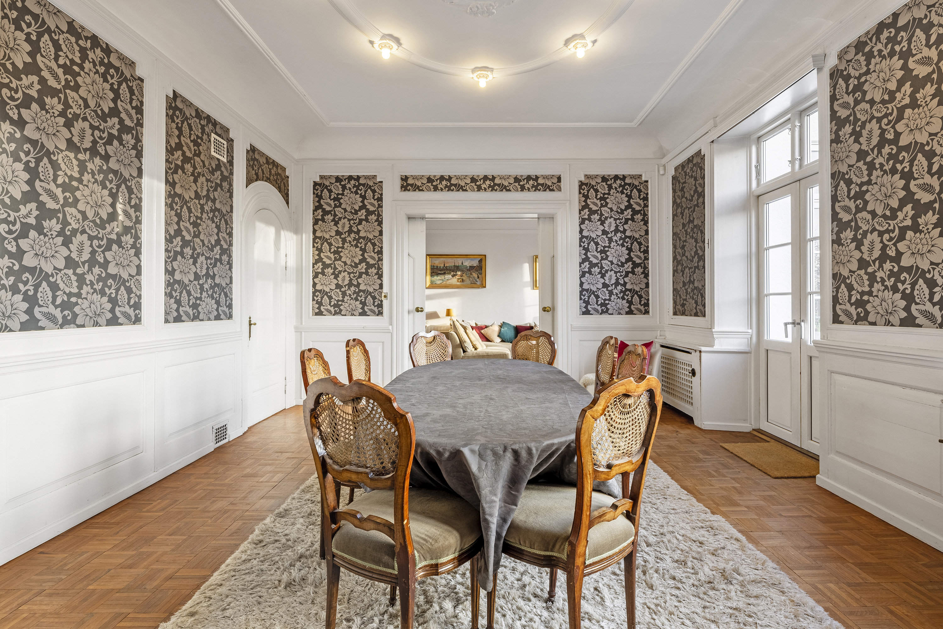 Fremhævet spisestue billede i fuldskærmstilstand. Billede af Skovvej 14, 4220 Korsør