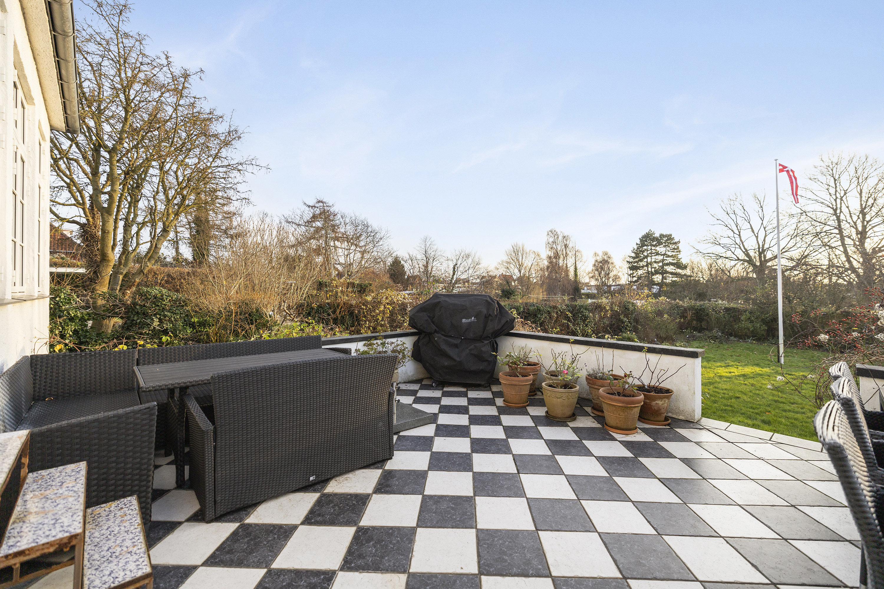 Fremhævet terrasse billede i fuldskærmstilstand. Billede af Skovvej 14, 4220 Korsør