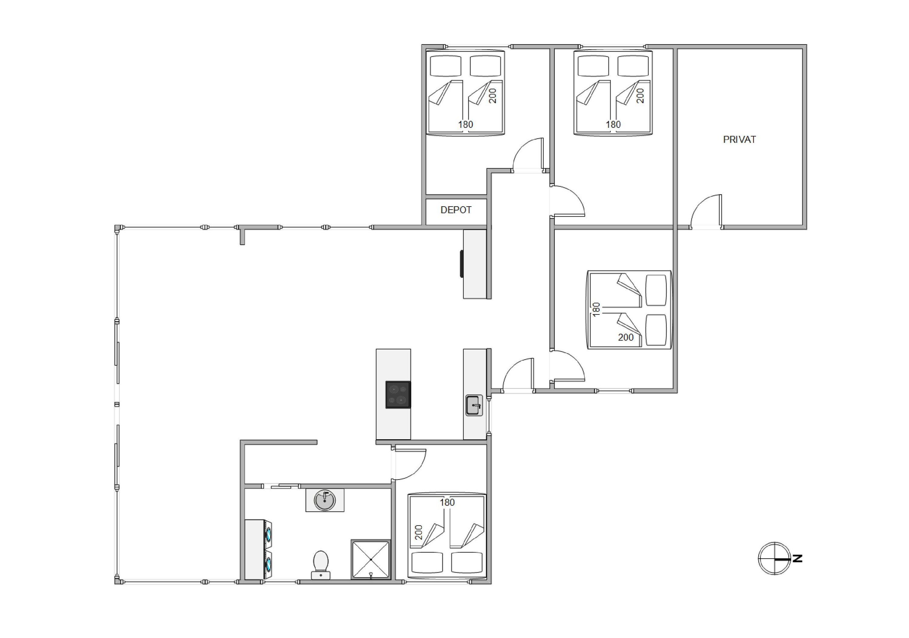 Plantegninger billede af Mågedalen 15, Houvig, 6950 Ringkøbing