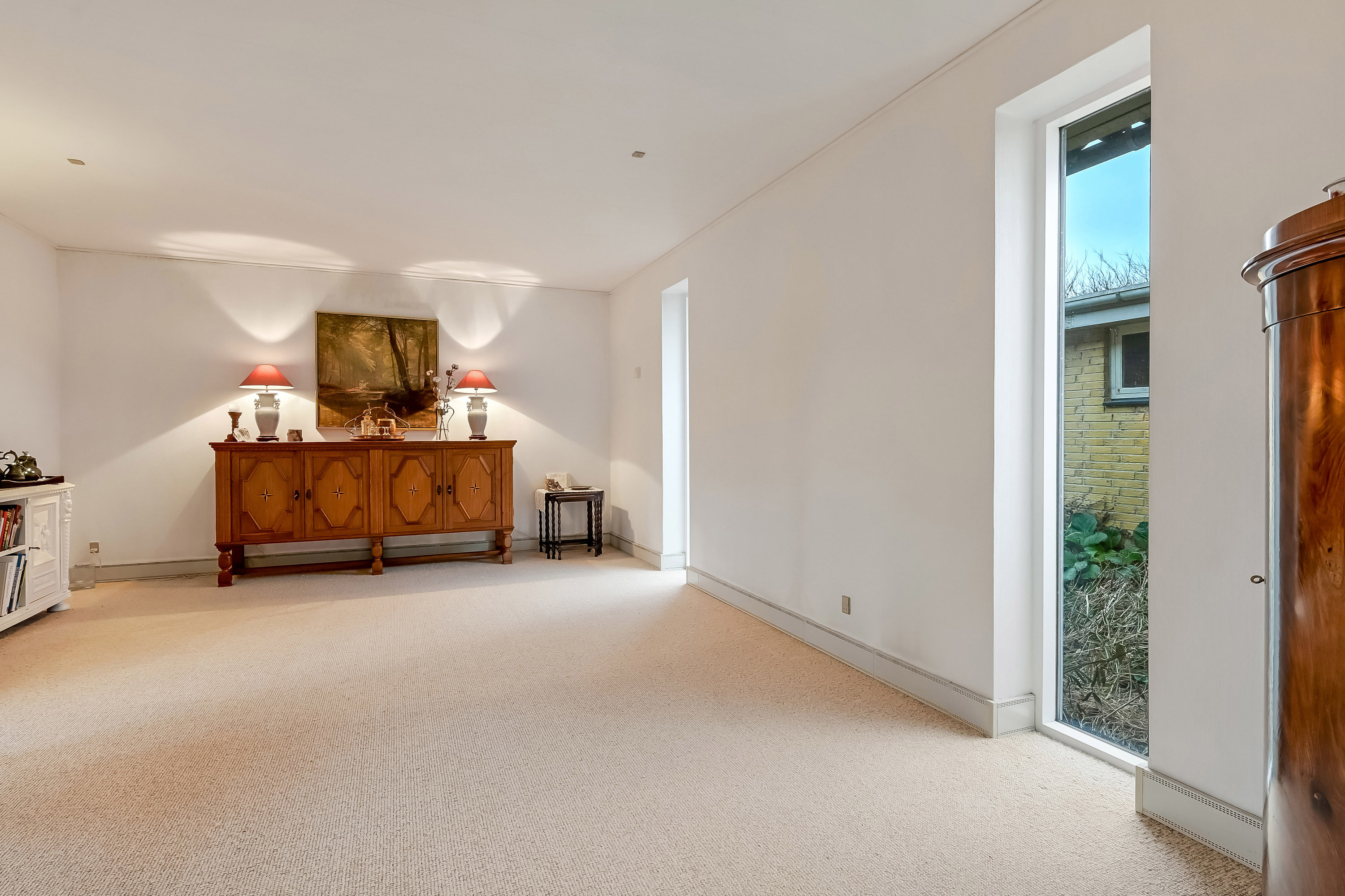 Fremhævet stue billede i fuldskærmstilstand. Billede af Lindevænget 5, 7560 Hjerm