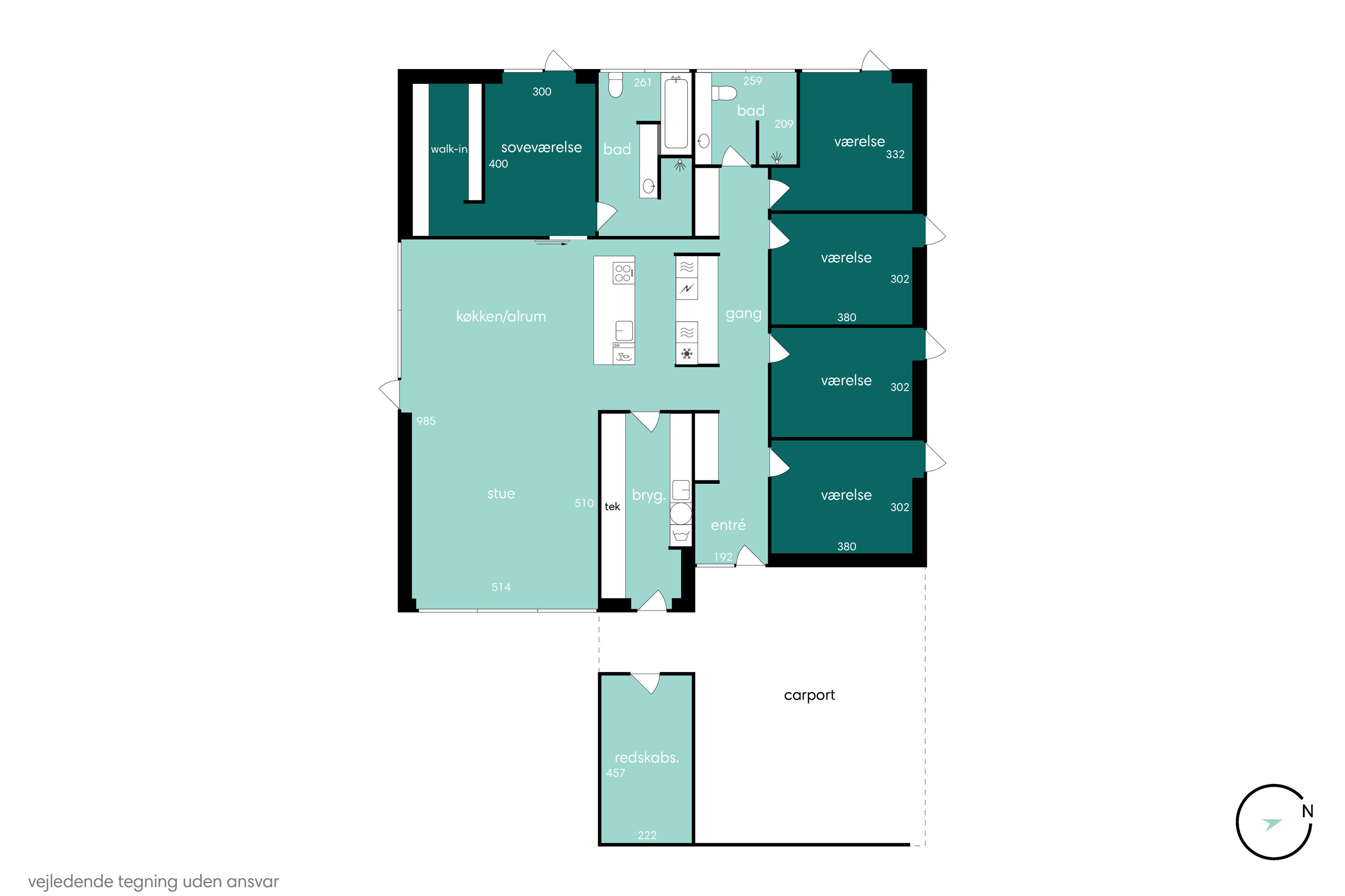 Plantegninger billede af Høngårds Ager 72, 9800 Hjørring