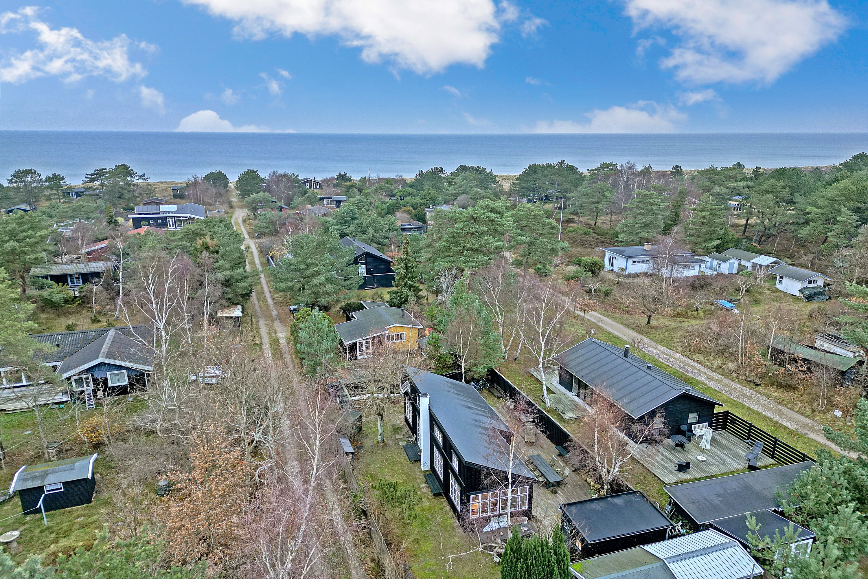 Fremhævet luftfoto billede i fuldskærmstilstand. Billede af Lyngvangen 18, 4500 Nykøbing Sj