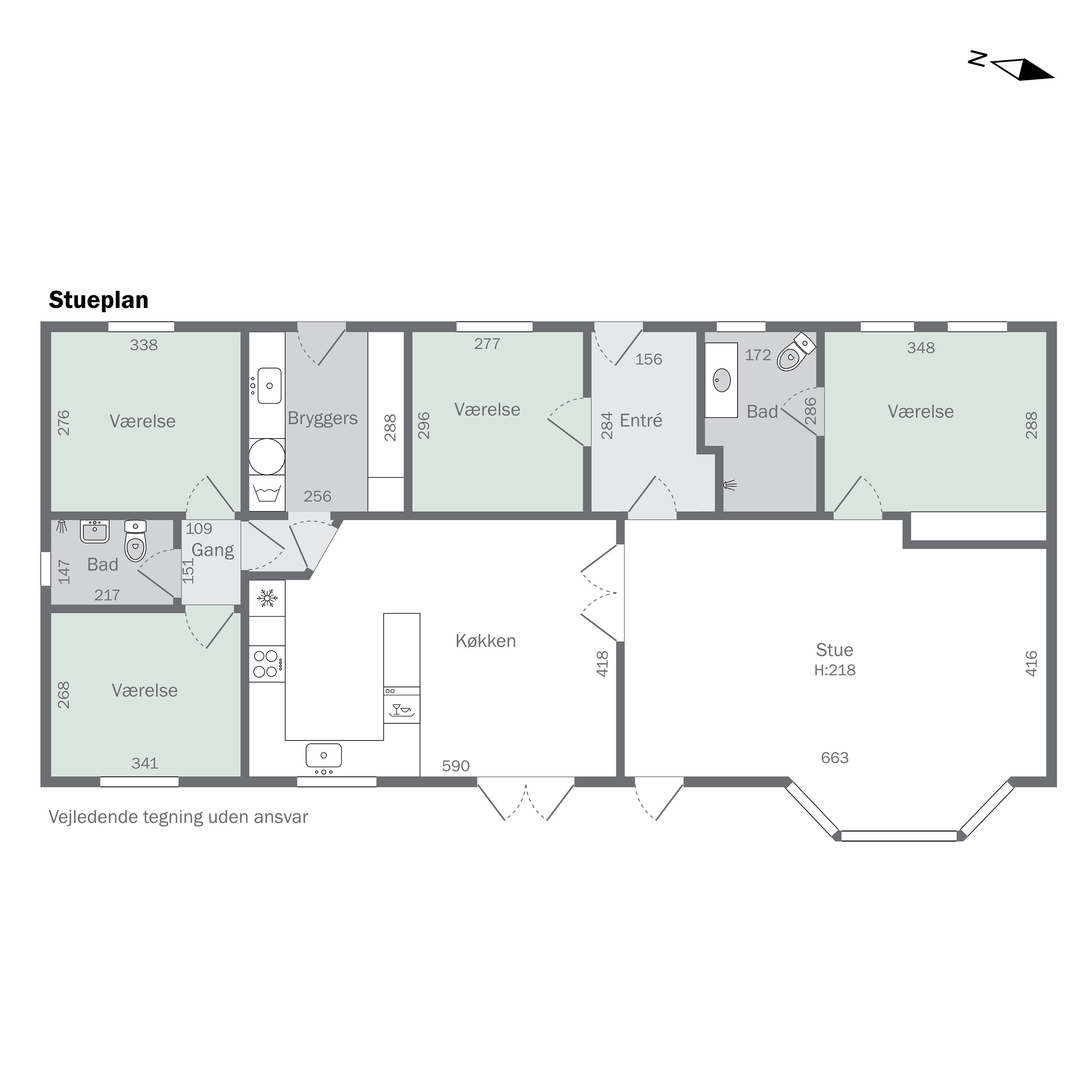 Plantegninger billede af Hedelyngen 27, 4573 Højby