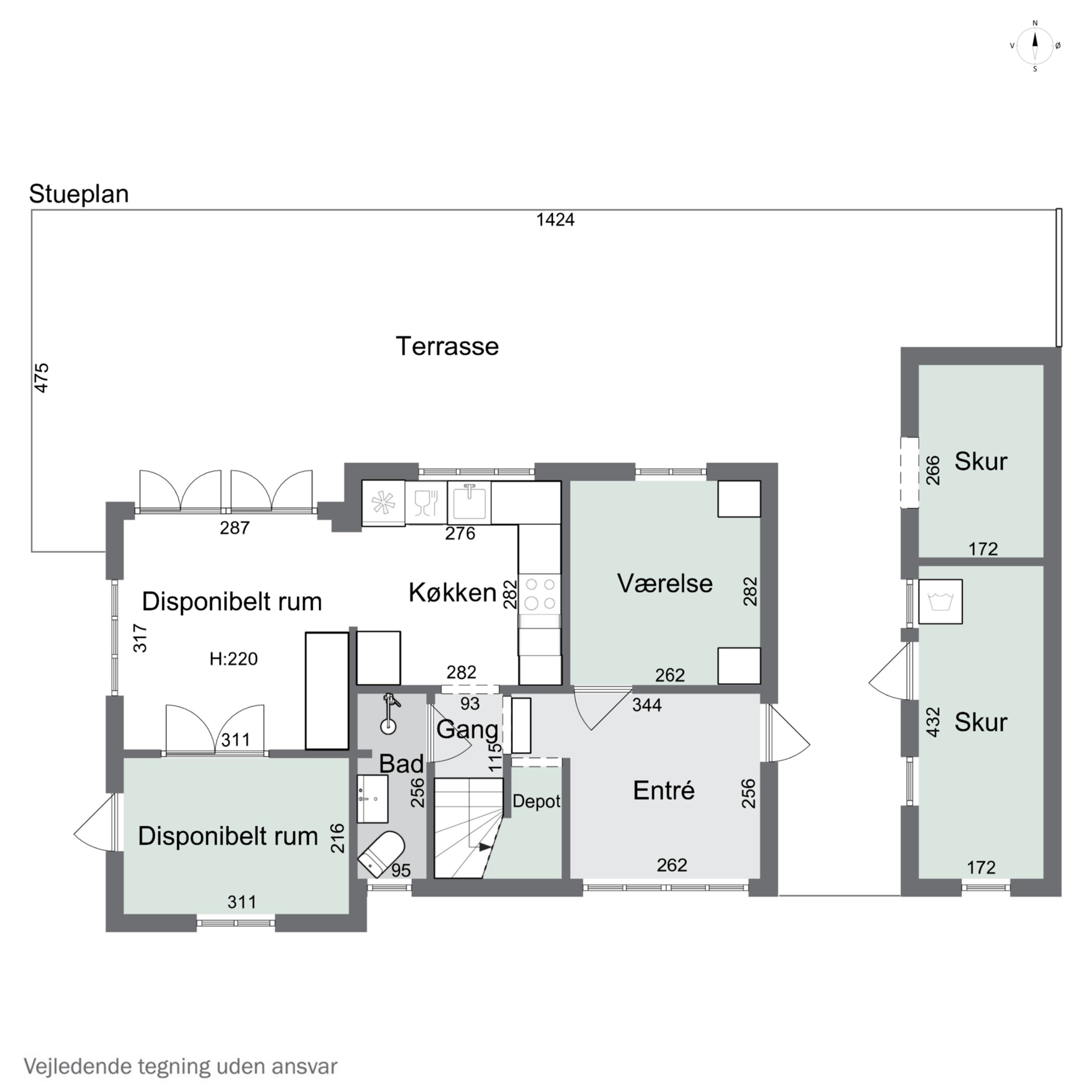 Plantegninger billede af Kongsmarkvej 181, 4200 Slagelse
