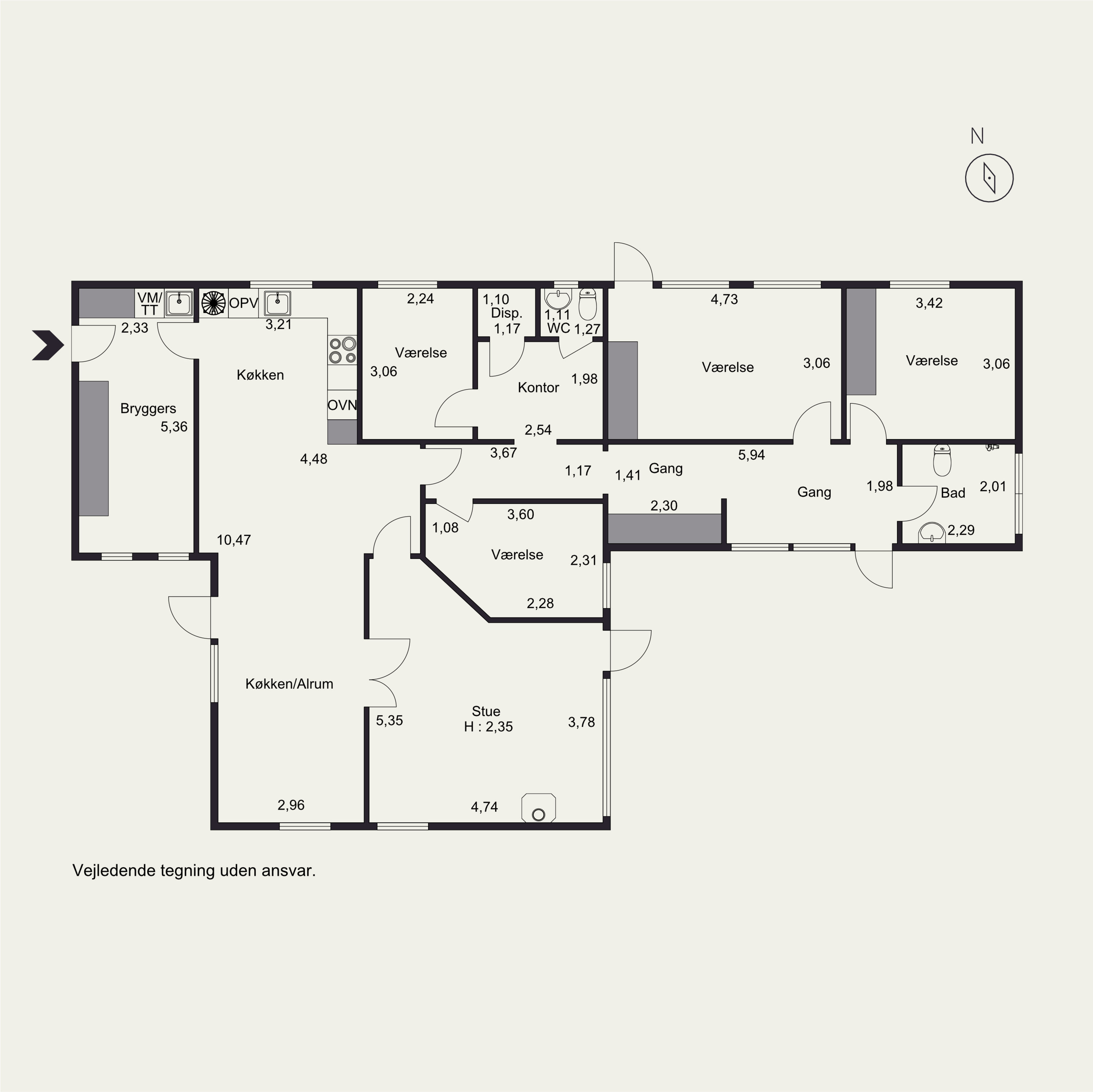 Plantegninger billede af Porsevej 18, Horne, 6800 Varde