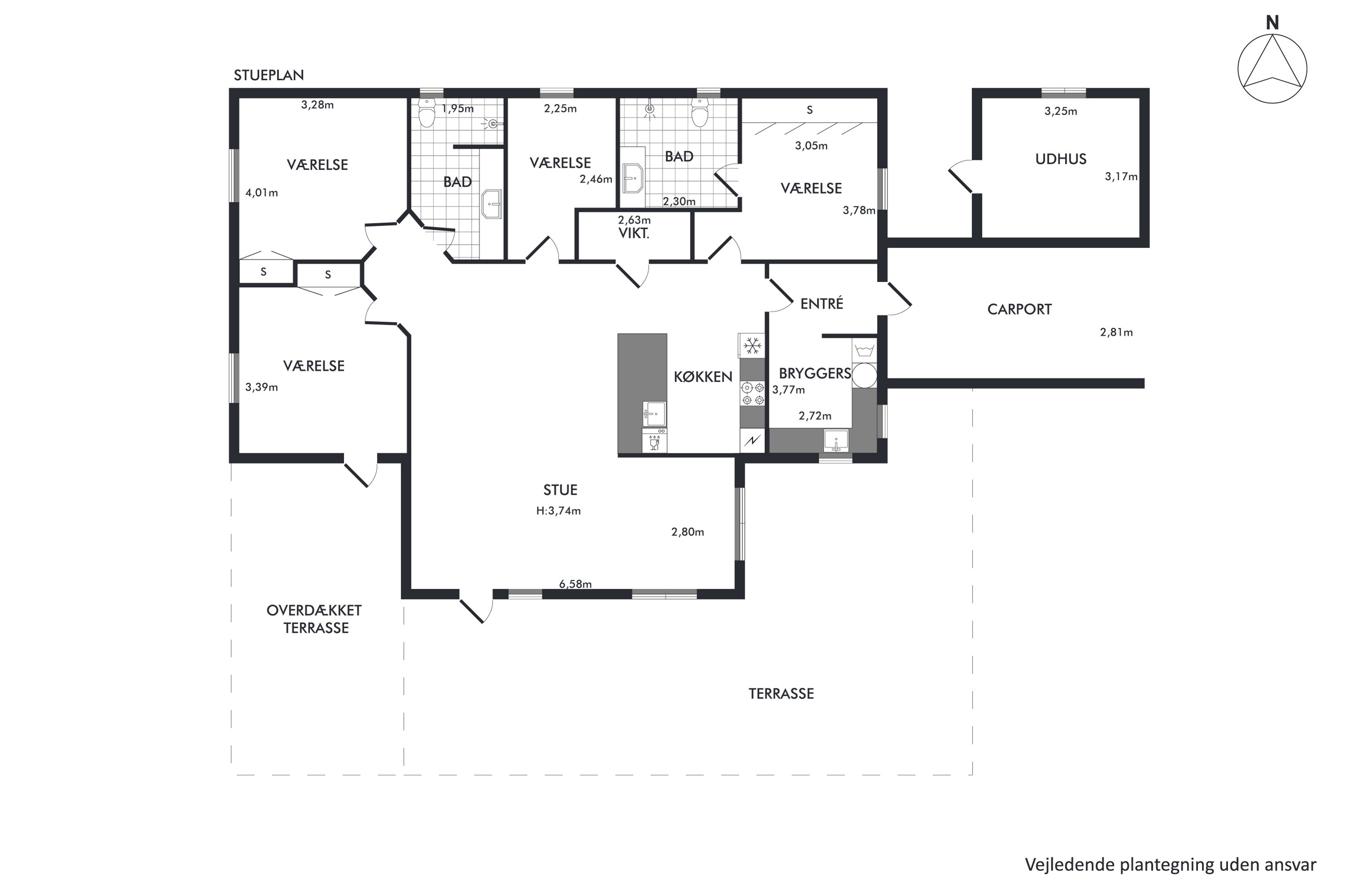 Plantegninger billede af Blålyngen 11, 7470 Karup J