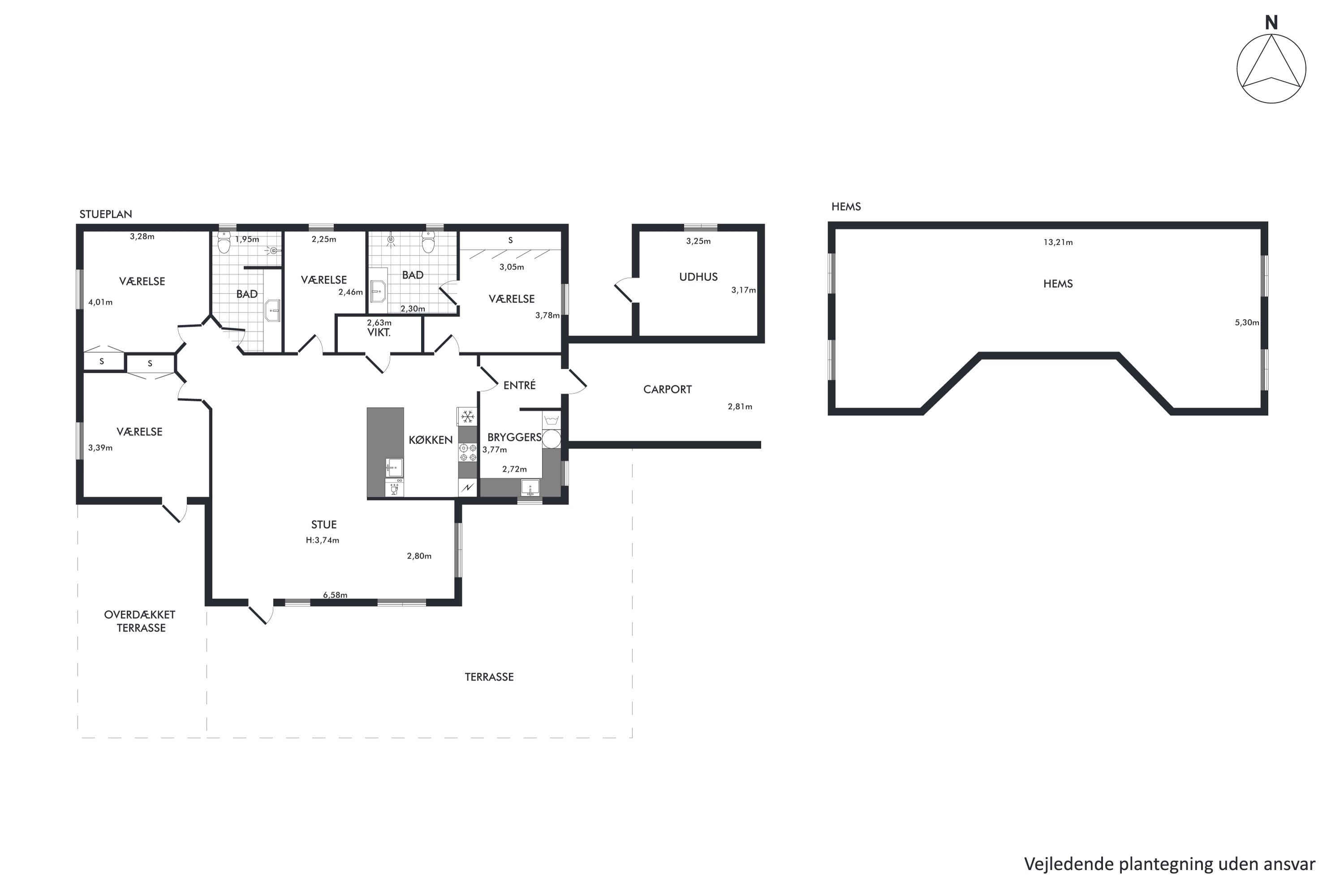 Plantegninger billede af Blålyngen 11, 7470 Karup J