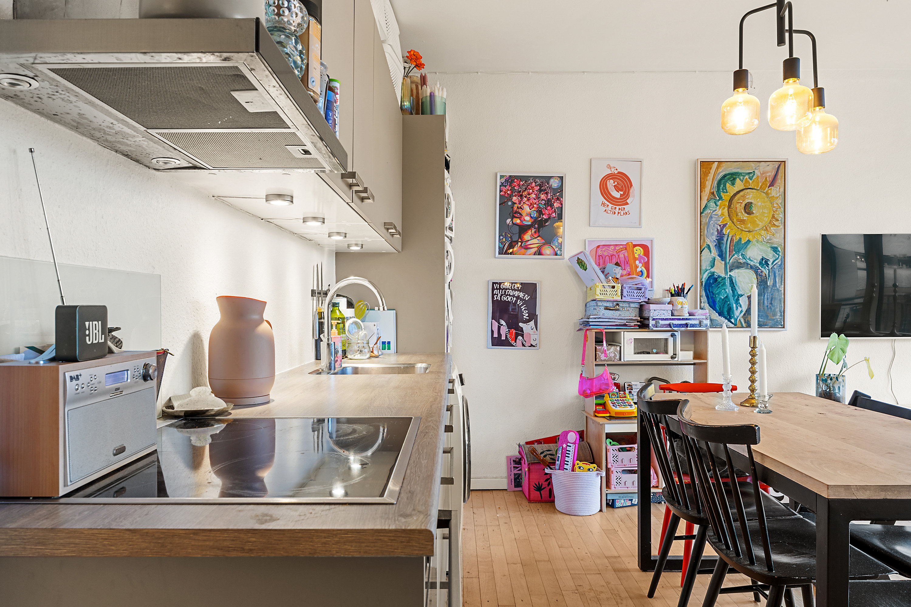 Fremhævet køkken billede i fuldskærmstilstand. Billede af Rådmandsgade 40C, 3. 113., 2200 København N