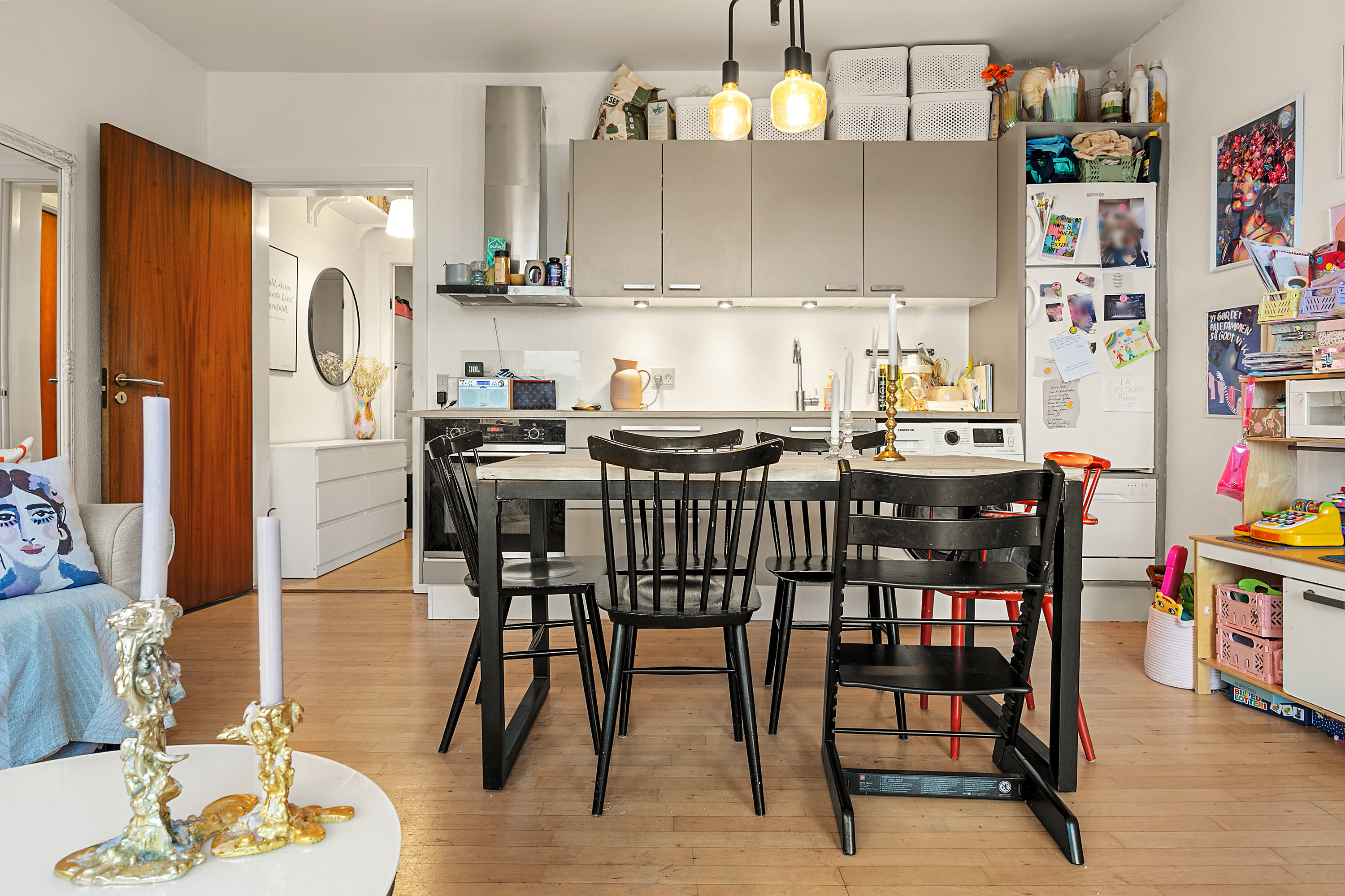 Fremhævet spisestue billede i fuldskærmstilstand. Billede af Rådmandsgade 40C, 3. 113., 2200 København N