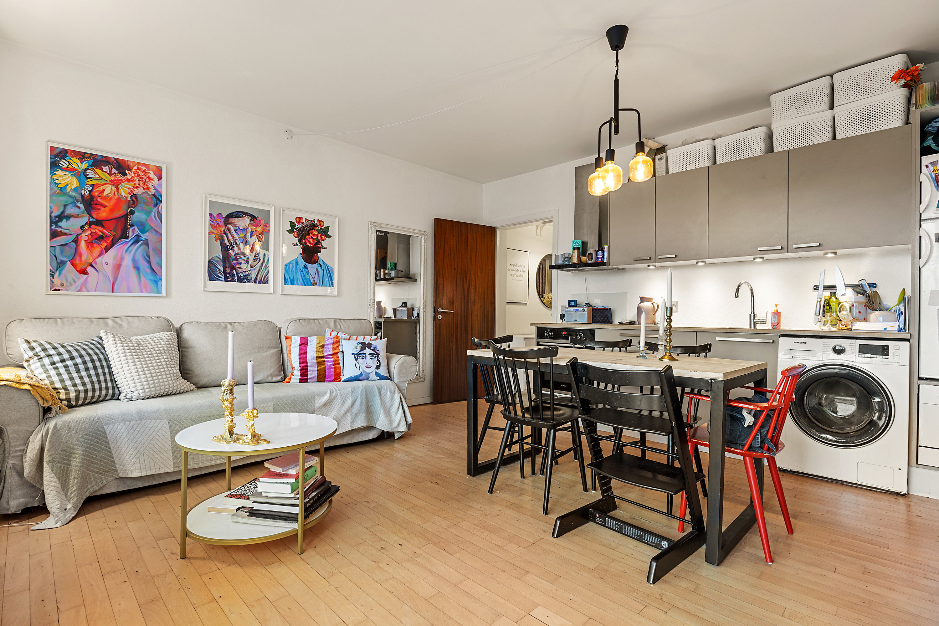 Fremhævet spisestue billede i fuldskærmstilstand. Billede af Rådmandsgade 40C, 3. 113., 2200 København N