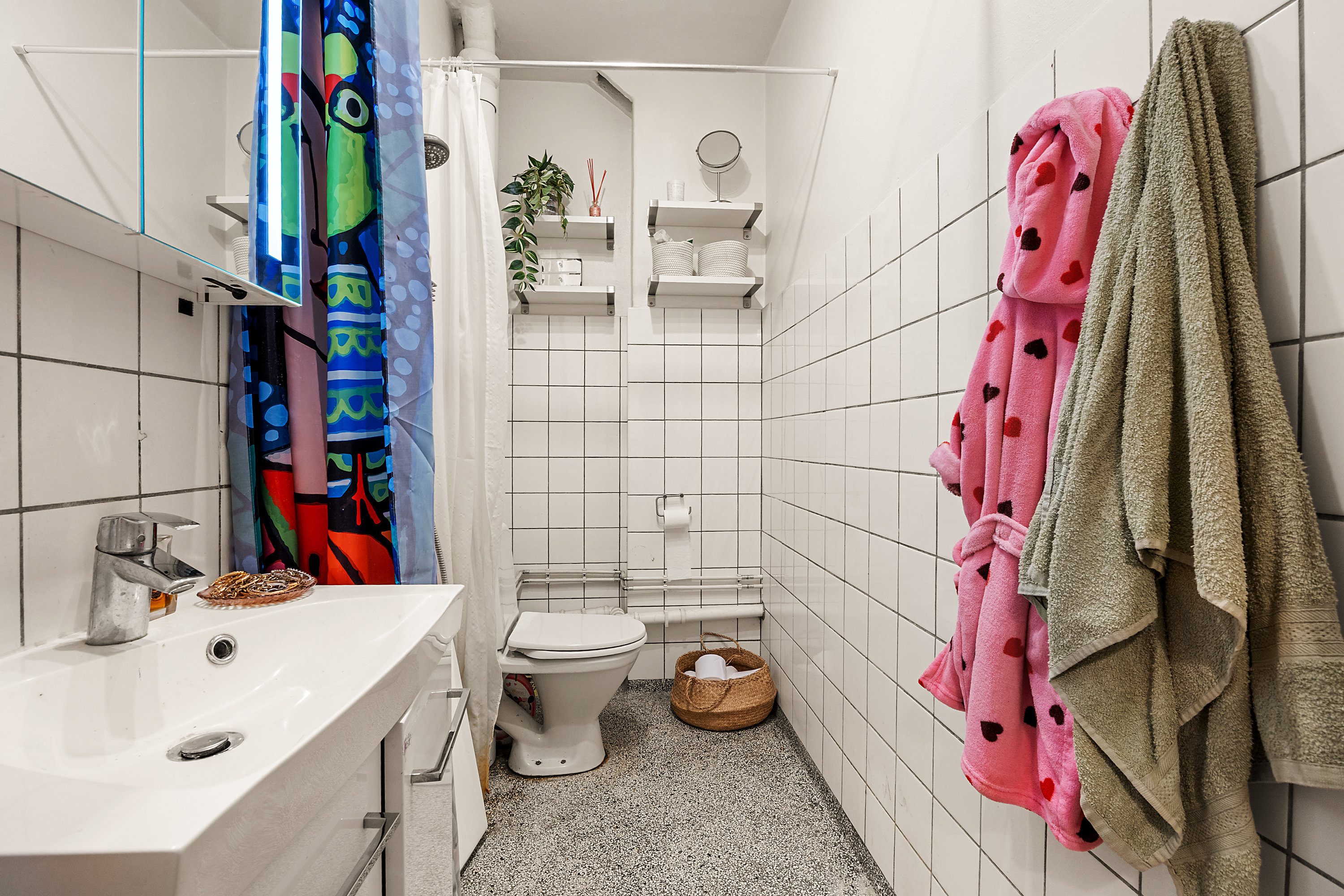 Fremhævet badeværelse billede i fuldskærmstilstand. Billede af Rådmandsgade 40C, 3. 113., 2200 København N