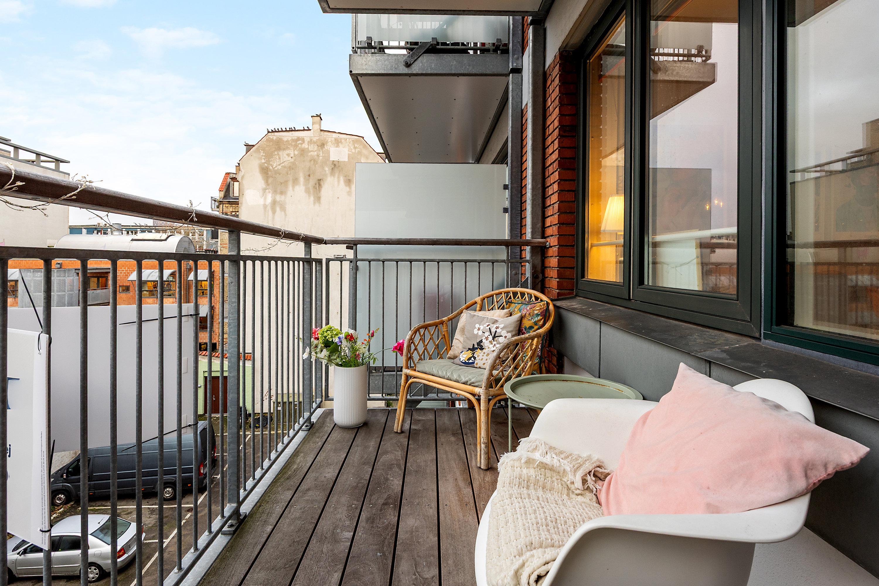 Fremhævet altan billede i fuldskærmstilstand. Billede af Rådmandsgade 40C, 3. 113., 2200 København N