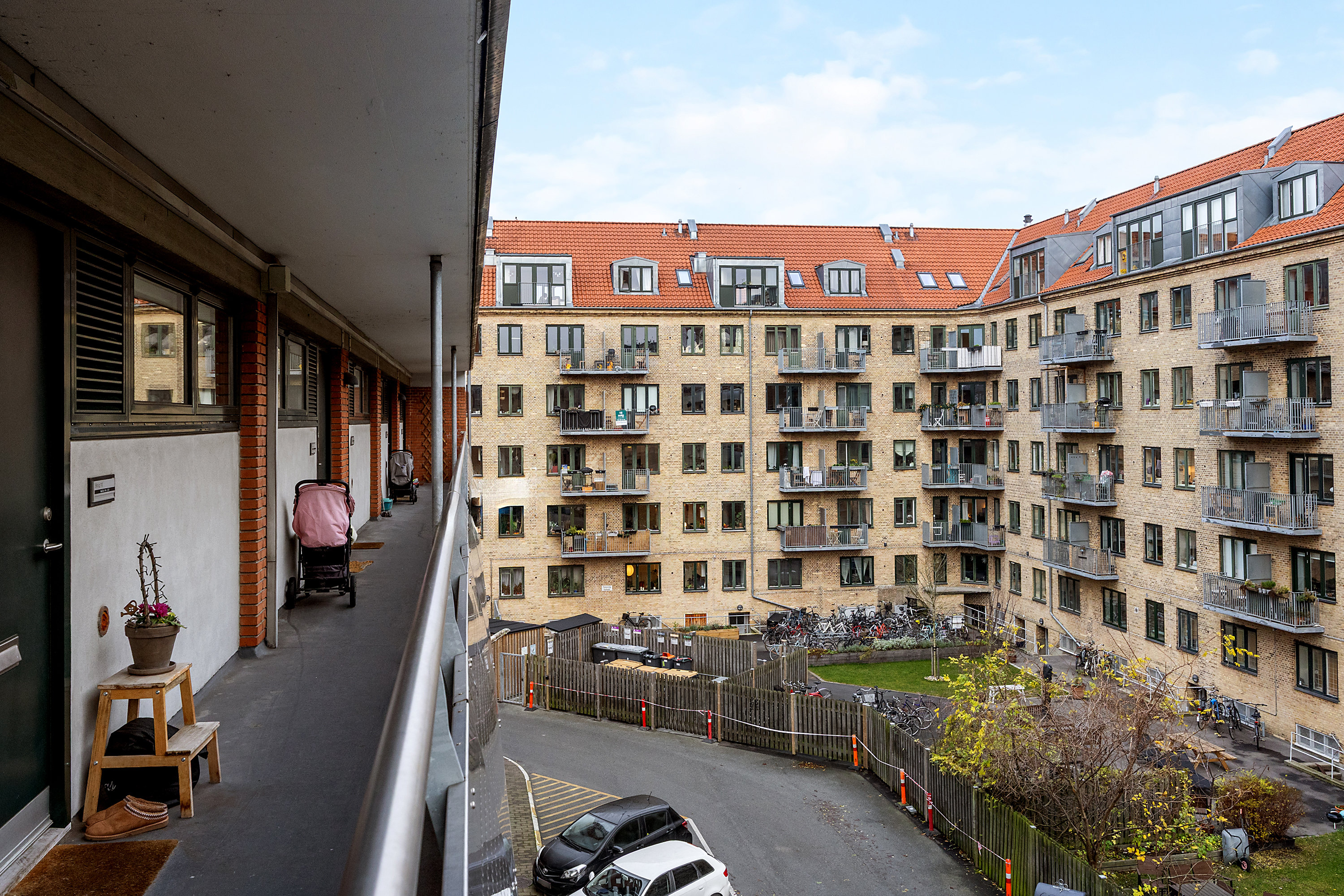 Fremhævet svalegang billede i fuldskærmstilstand. Billede af Rådmandsgade 40C, 3. 113., 2200 København N