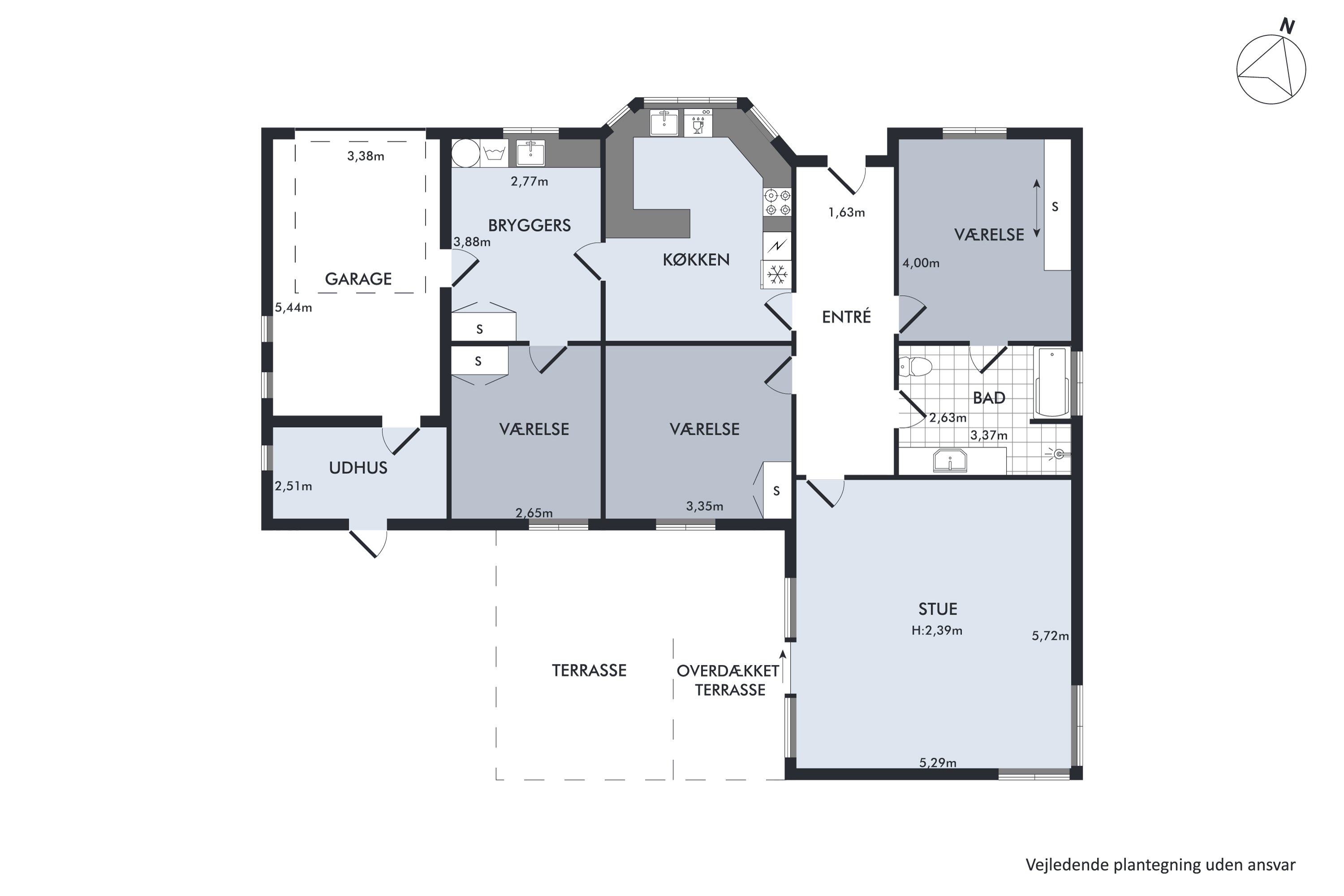 Plantegninger billede af Høegsvej 24, Hammershøj, 8830 Tjele
