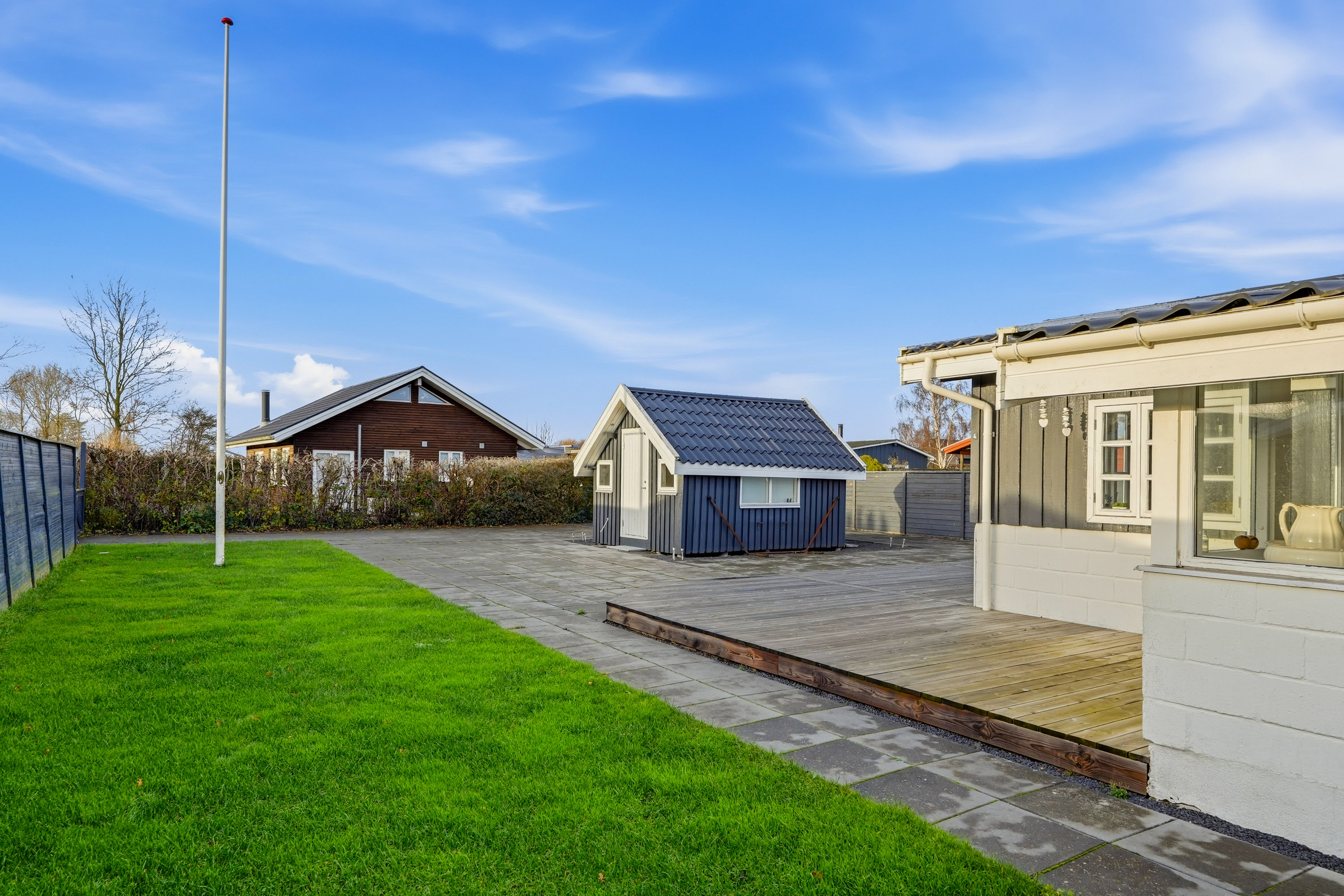 Fremhævet have billede i fuldskærmstilstand. Billede af Hjortshøjvej 4, Hasmark Strand, 5450 Otterup