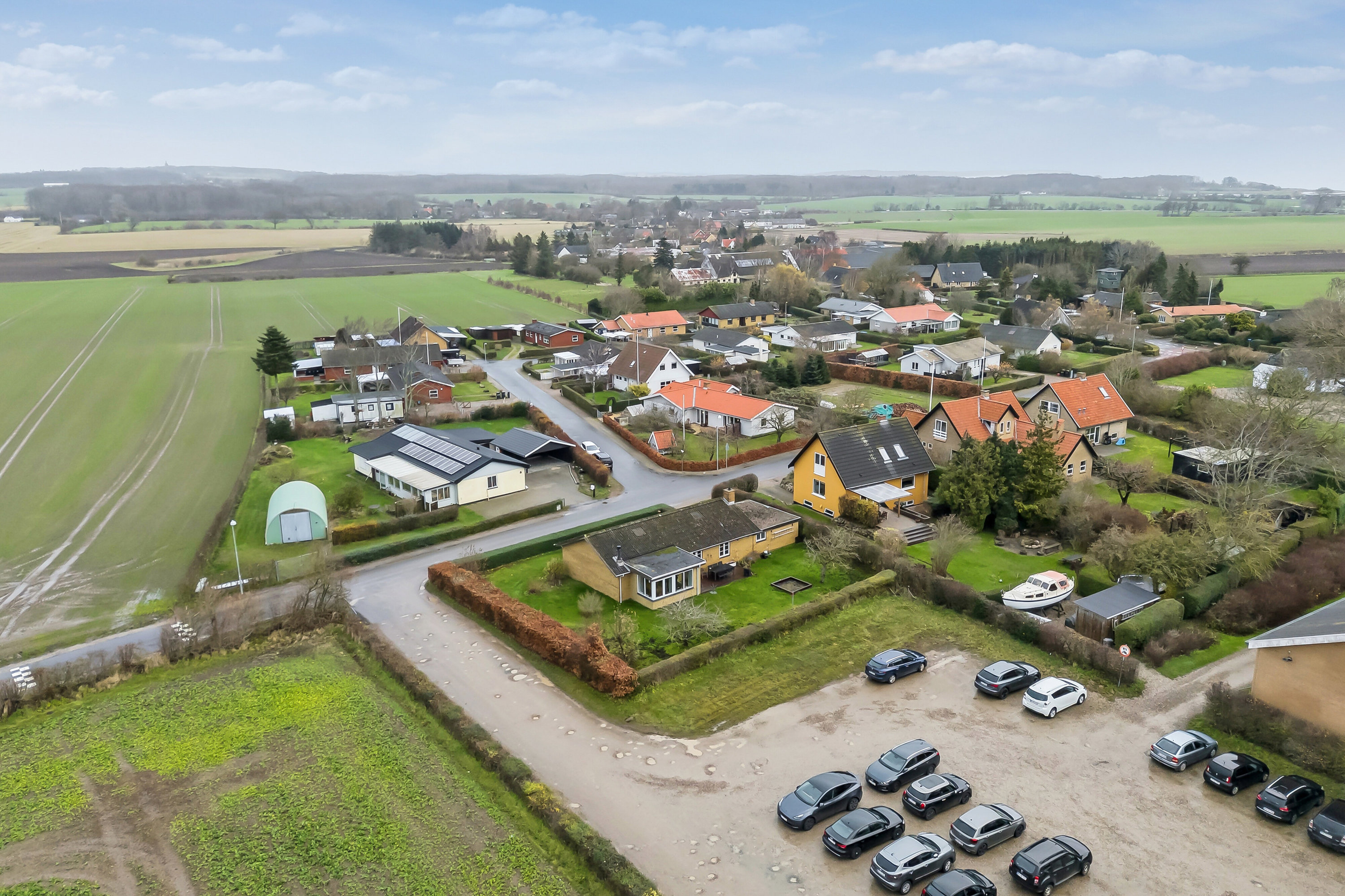 Fremhævet luftfoto billede i fuldskærmstilstand. Billede af Melbyvej 9, Tåsinge, 5700 Svendborg