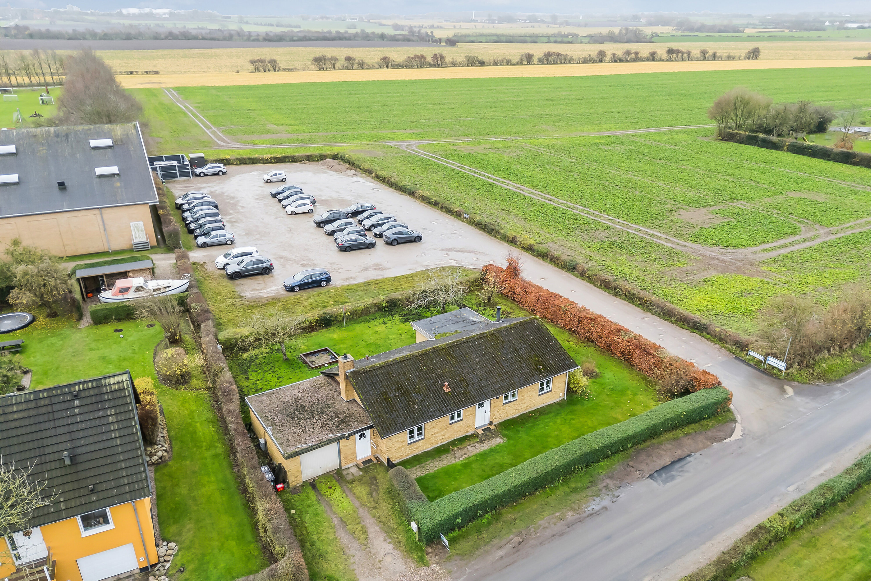 Fremhævet luftfoto billede i fuldskærmstilstand. Billede af Melbyvej 9, Tåsinge, 5700 Svendborg