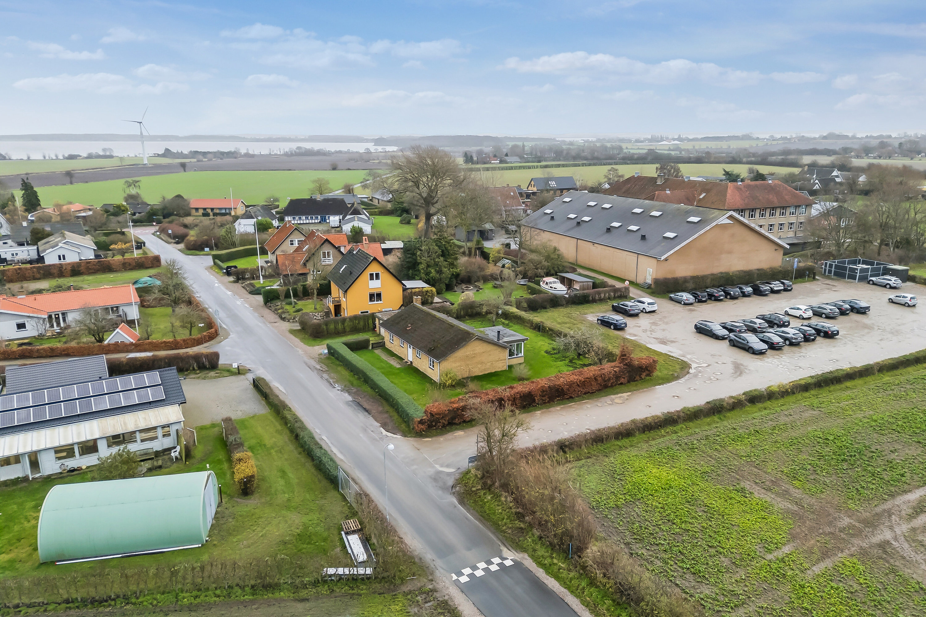 Fremhævet luftfoto billede i fuldskærmstilstand. Billede af Melbyvej 9, Tåsinge, 5700 Svendborg