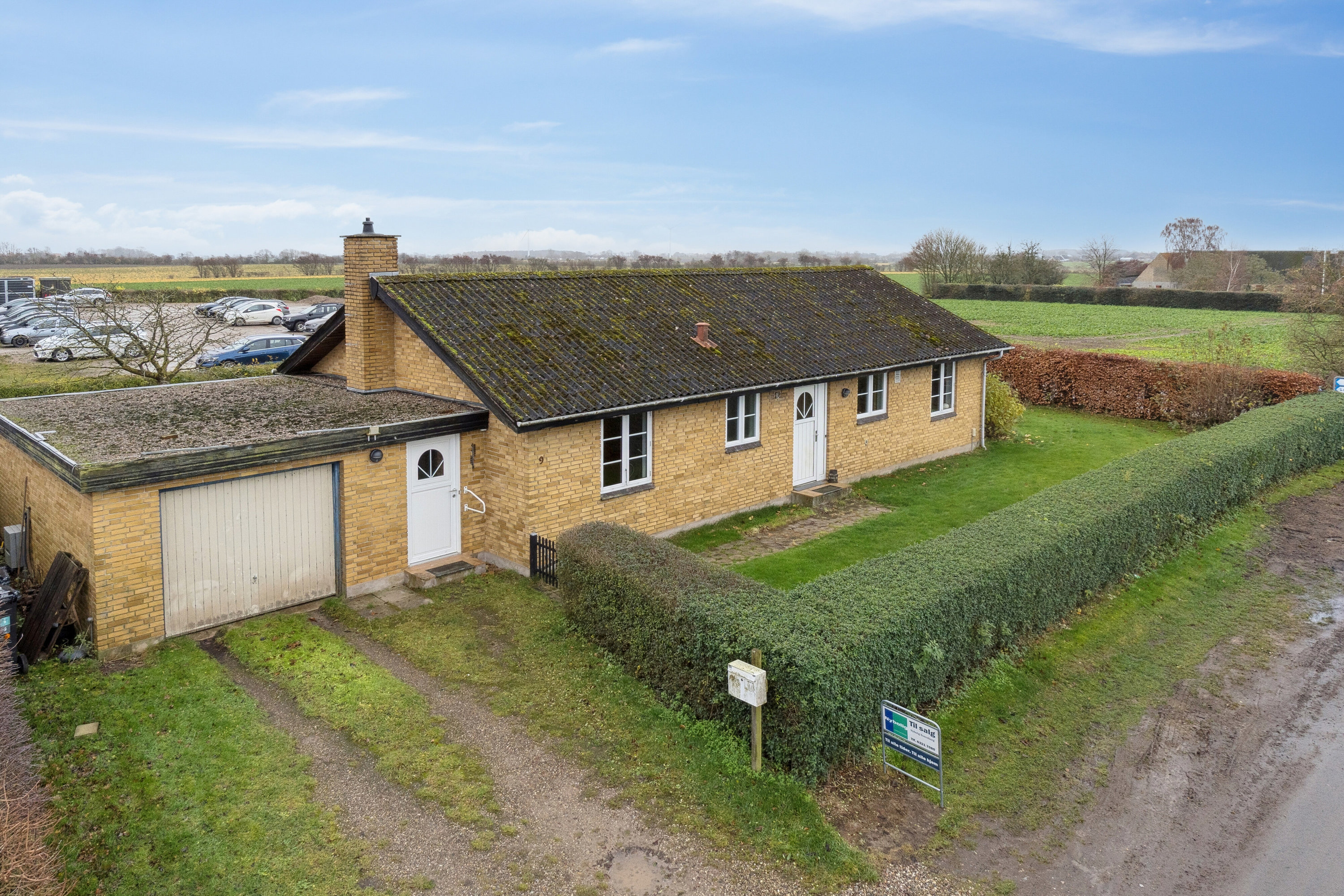 Fremhævet luftfoto billede i fuldskærmstilstand. Billede af Melbyvej 9, Tåsinge, 5700 Svendborg