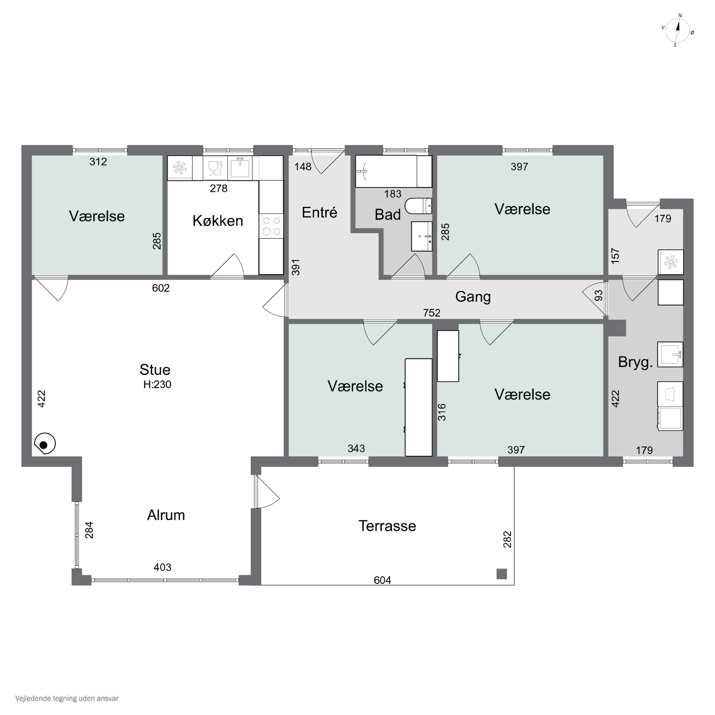Plantegninger billede af Melbyvej 9, Tåsinge, 5700 Svendborg