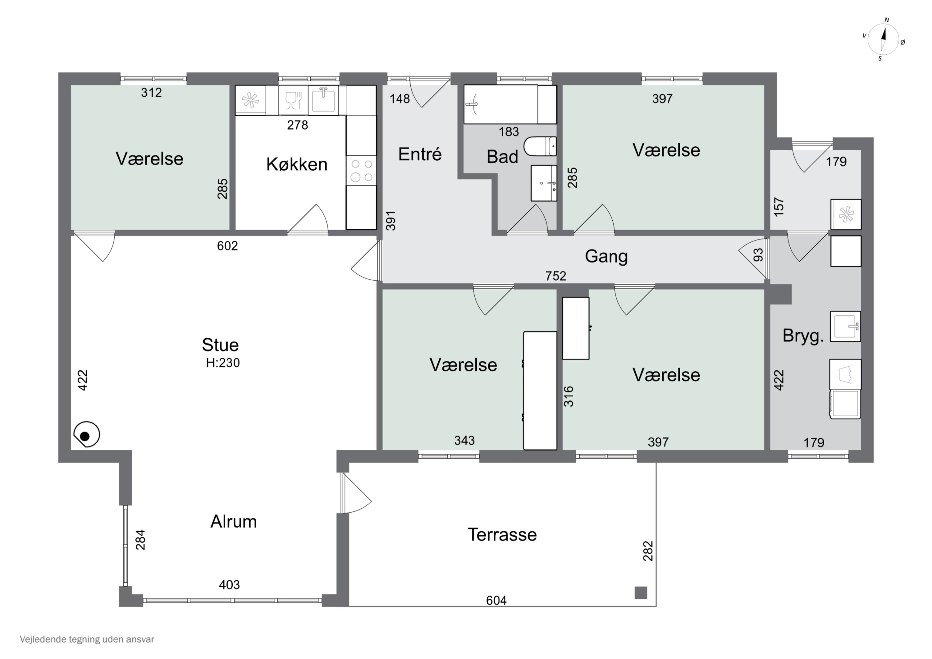 Plantegninger billede af Melbyvej 9, Tåsinge, 5700 Svendborg