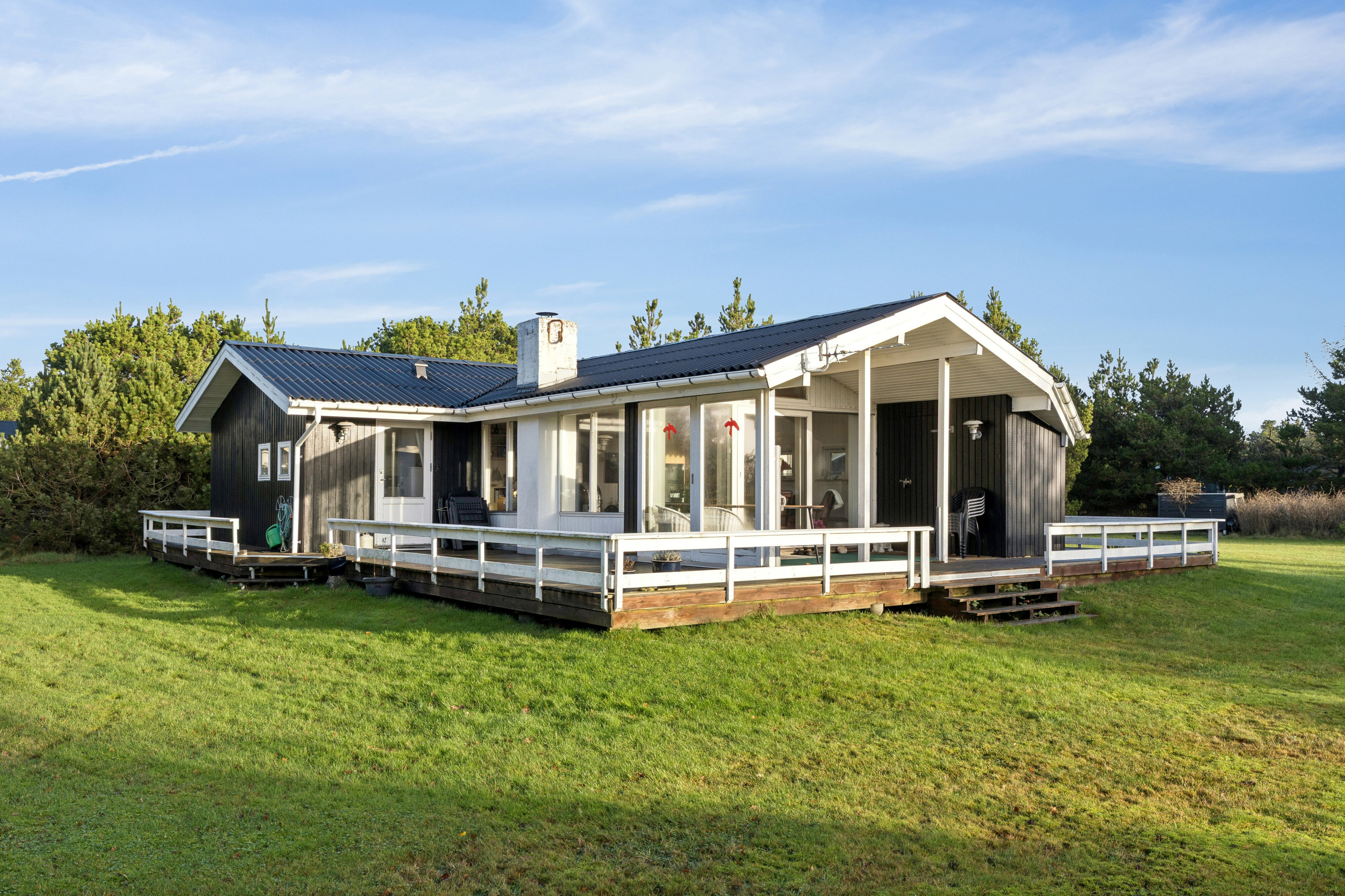 Fremhævet set fra haven billede i fuldskærmstilstand. Billede af Fjordternevej 14, Helligsø, 7760 Hurup Thy