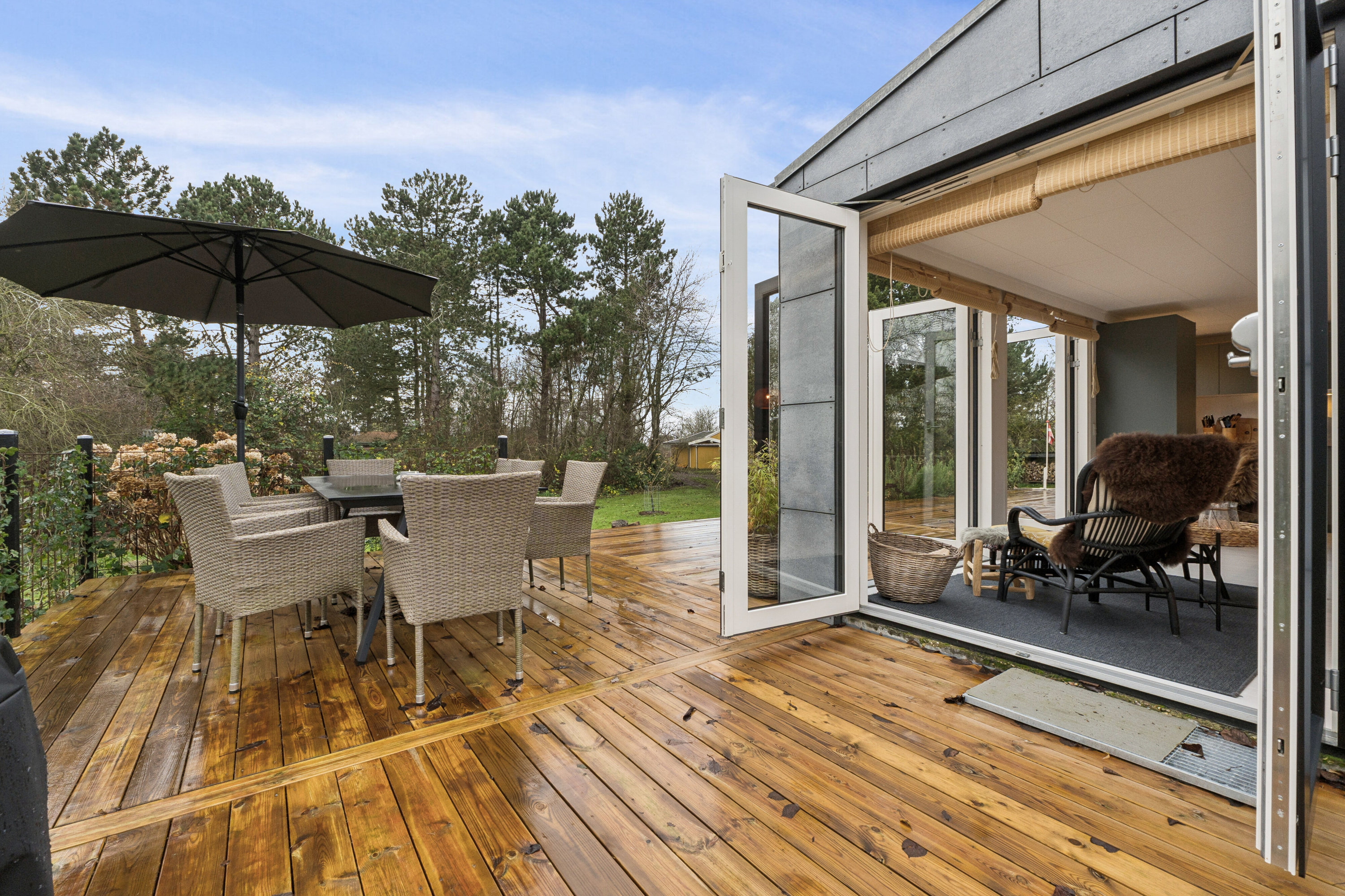 Fremhævet udendørs billede i fuldskærmstilstand. Billede af Blåklokkevej 12, Stoense Udflytter, 5953 Tranekær