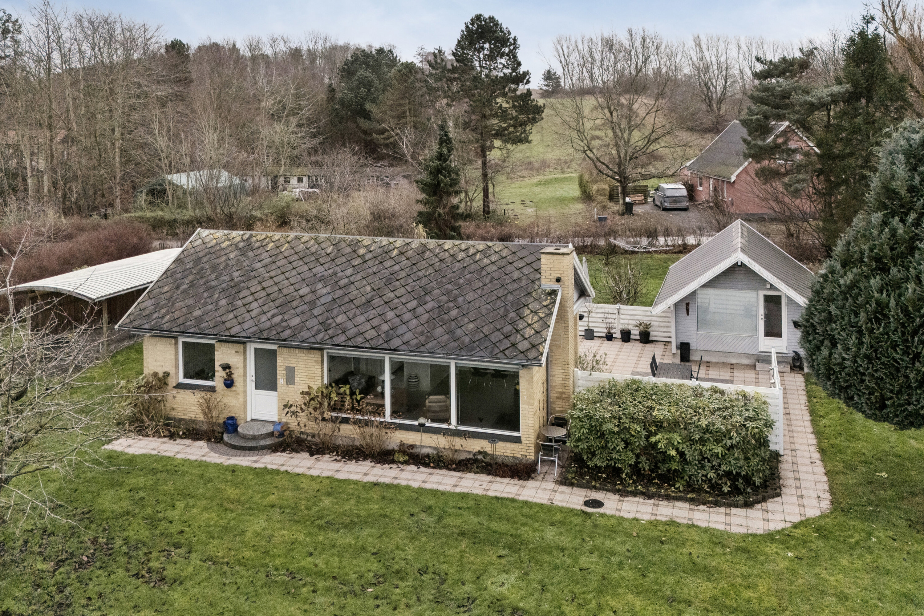 Fremhævet luftfoto billede i fuldskærmstilstand. Billede af Skelbakken 5, Veddinge Bk, 4550 Asnæs