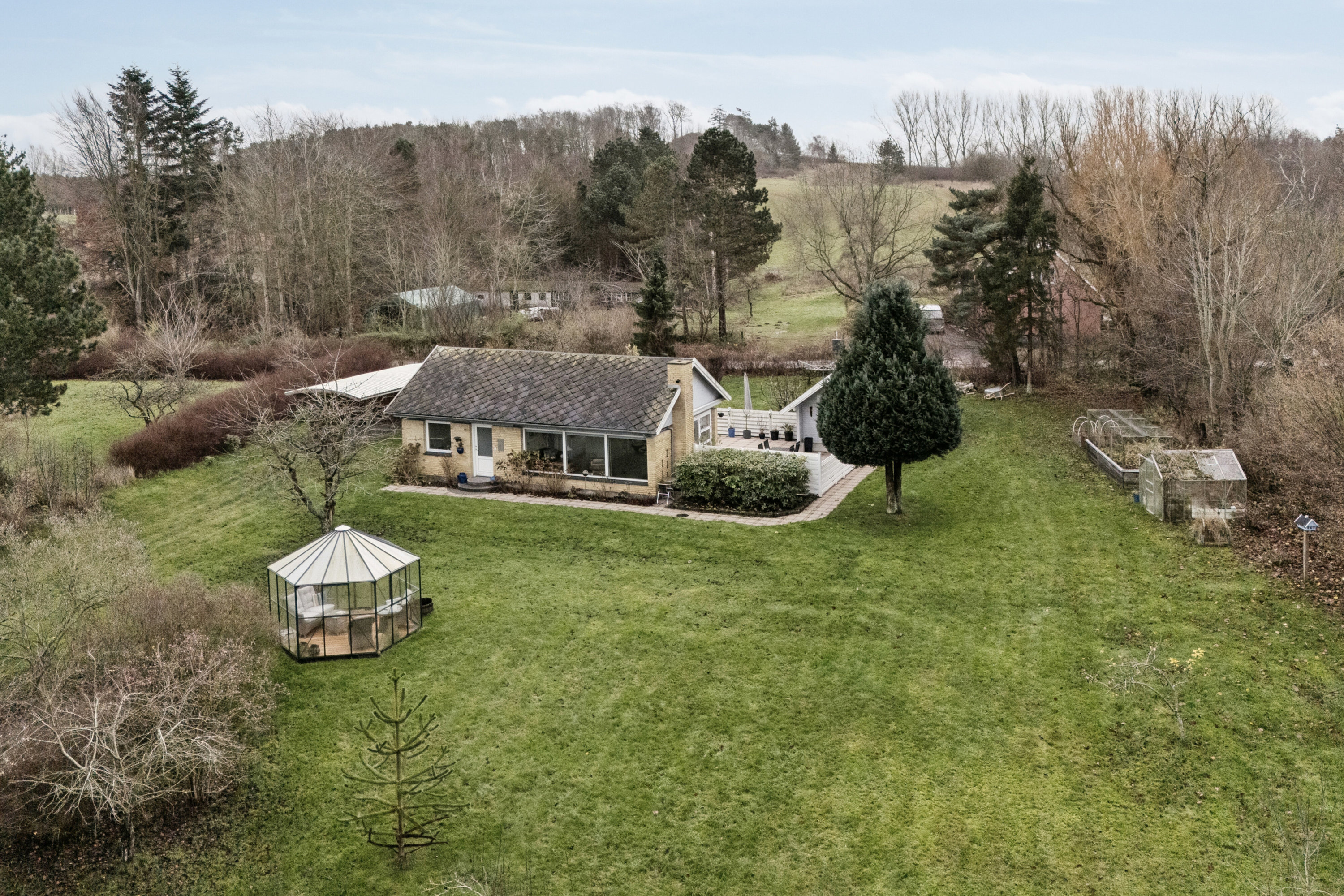 Fremhævet luftfoto billede i fuldskærmstilstand. Billede af Skelbakken 5, Veddinge Bk, 4550 Asnæs