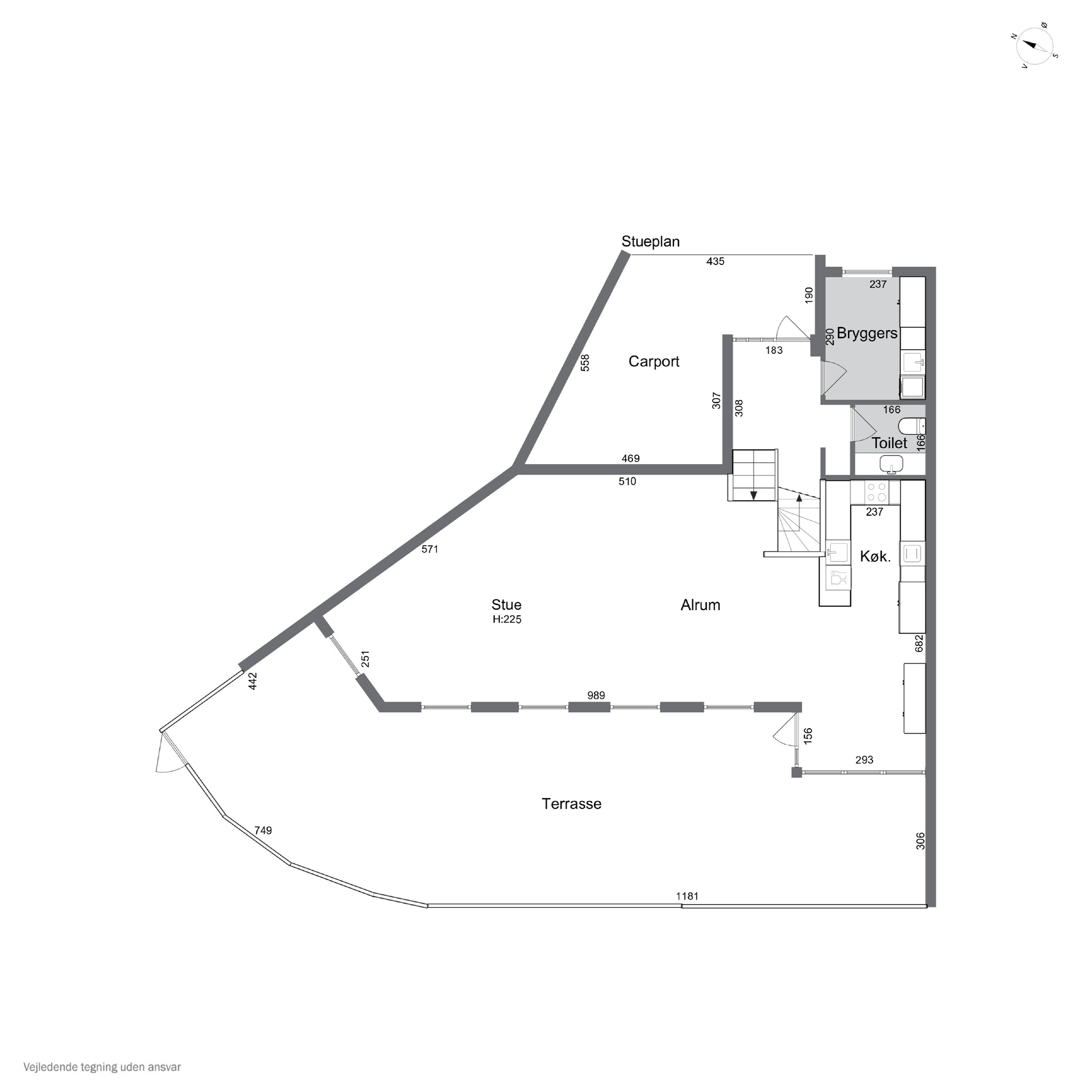 Plantegninger billede af Møllevej 14, 4700 Næstved