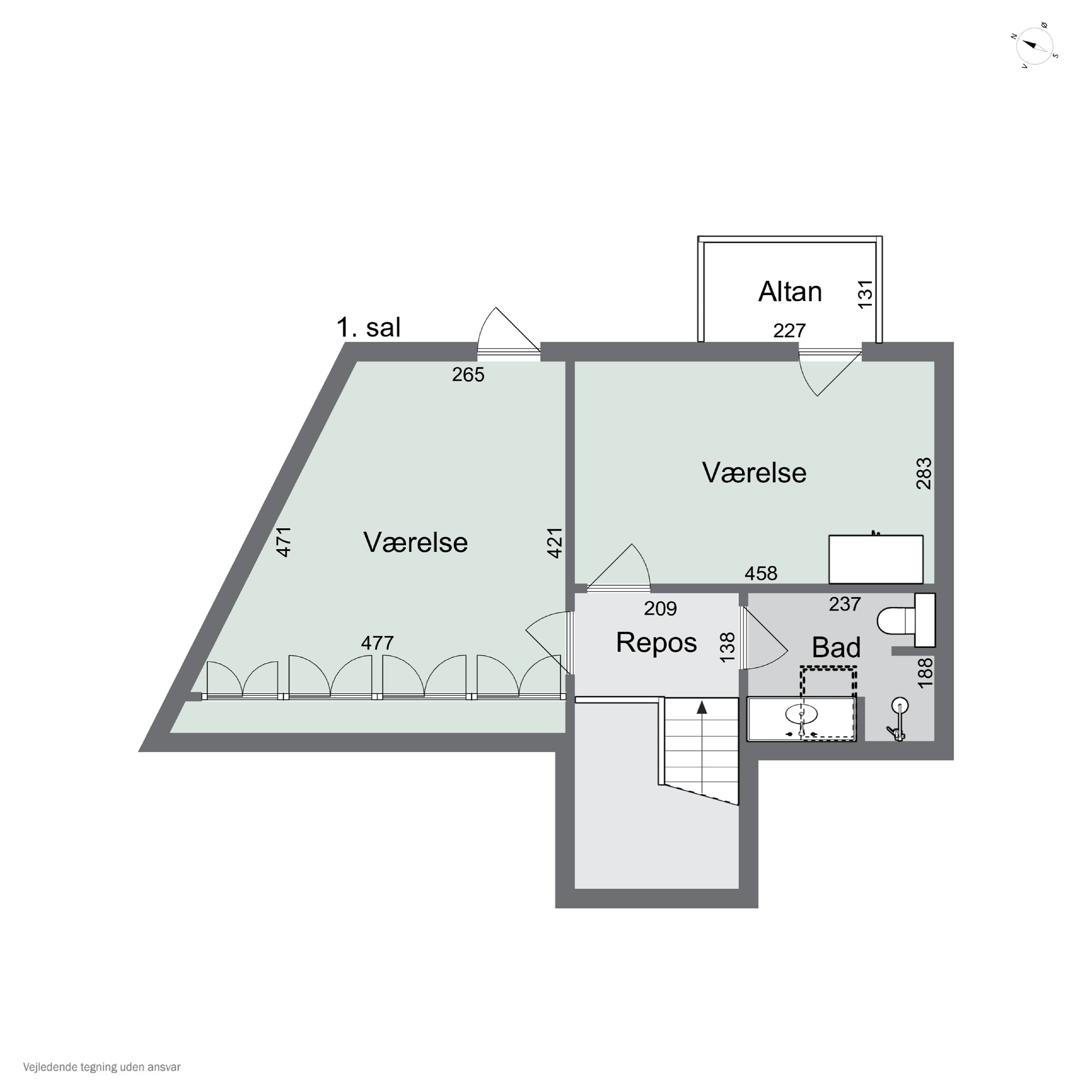 Plantegninger billede af Møllevej 14, 4700 Næstved