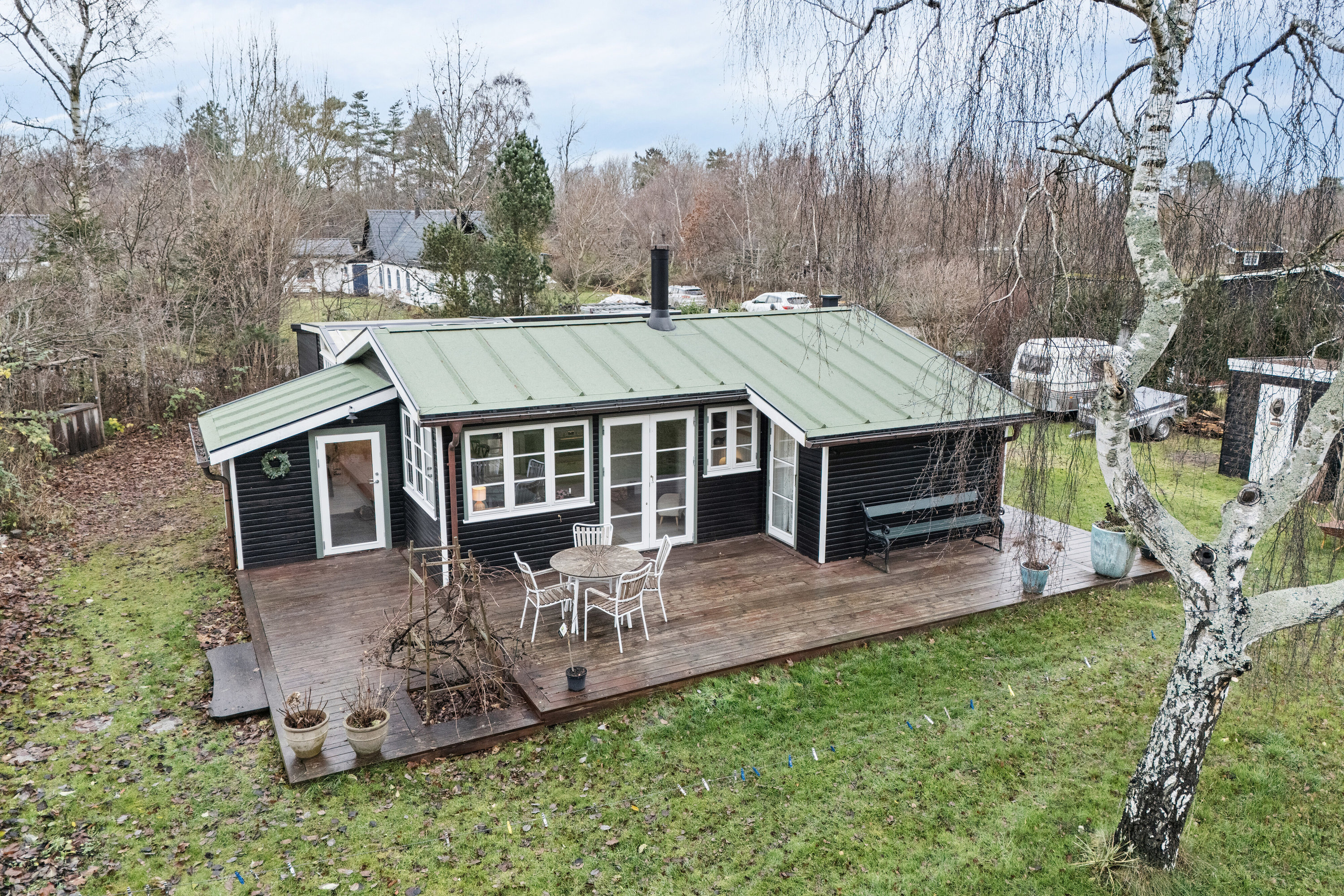 Fritidshus: Set fra haven på Pilevej 8, Klint, 4500 Nykøbing Sj