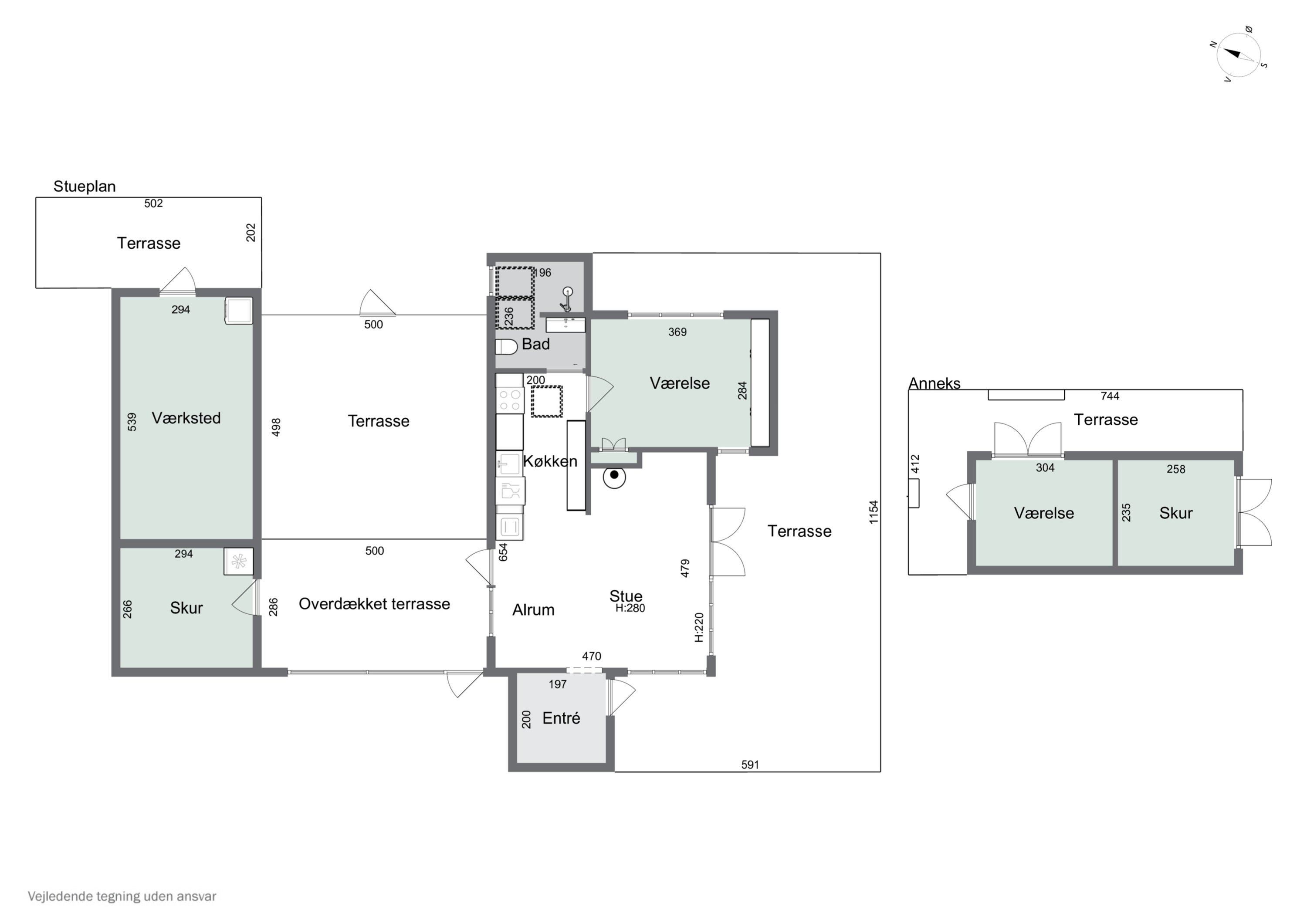 Plantegninger billede af Pilevej 8, Klint, 4500 Nykøbing Sj