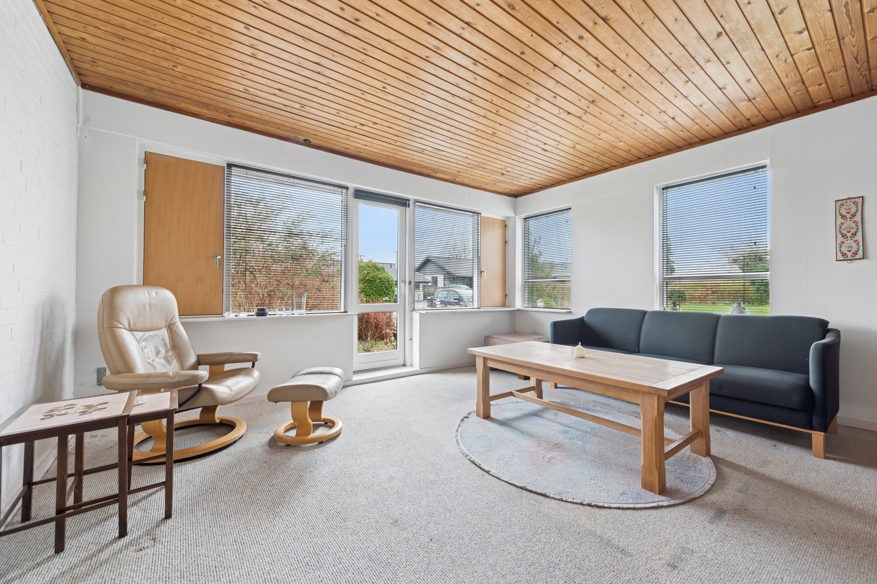 Fremhævet stue billede i fuldskærmstilstand. Billede af Lundager 27, 2670 Greve