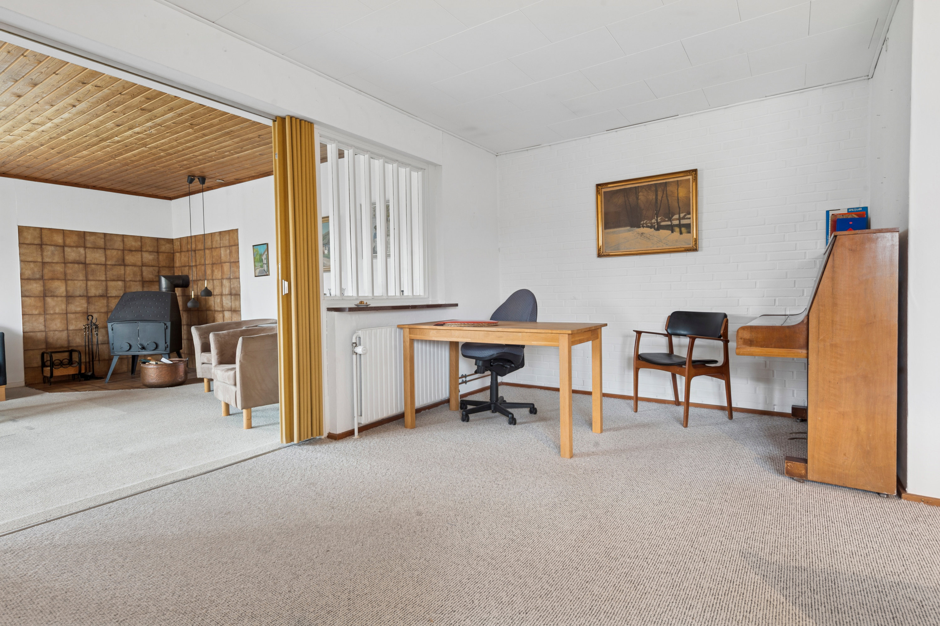 Fremhævet stue billede i fuldskærmstilstand. Billede af Lundager 27, 2670 Greve