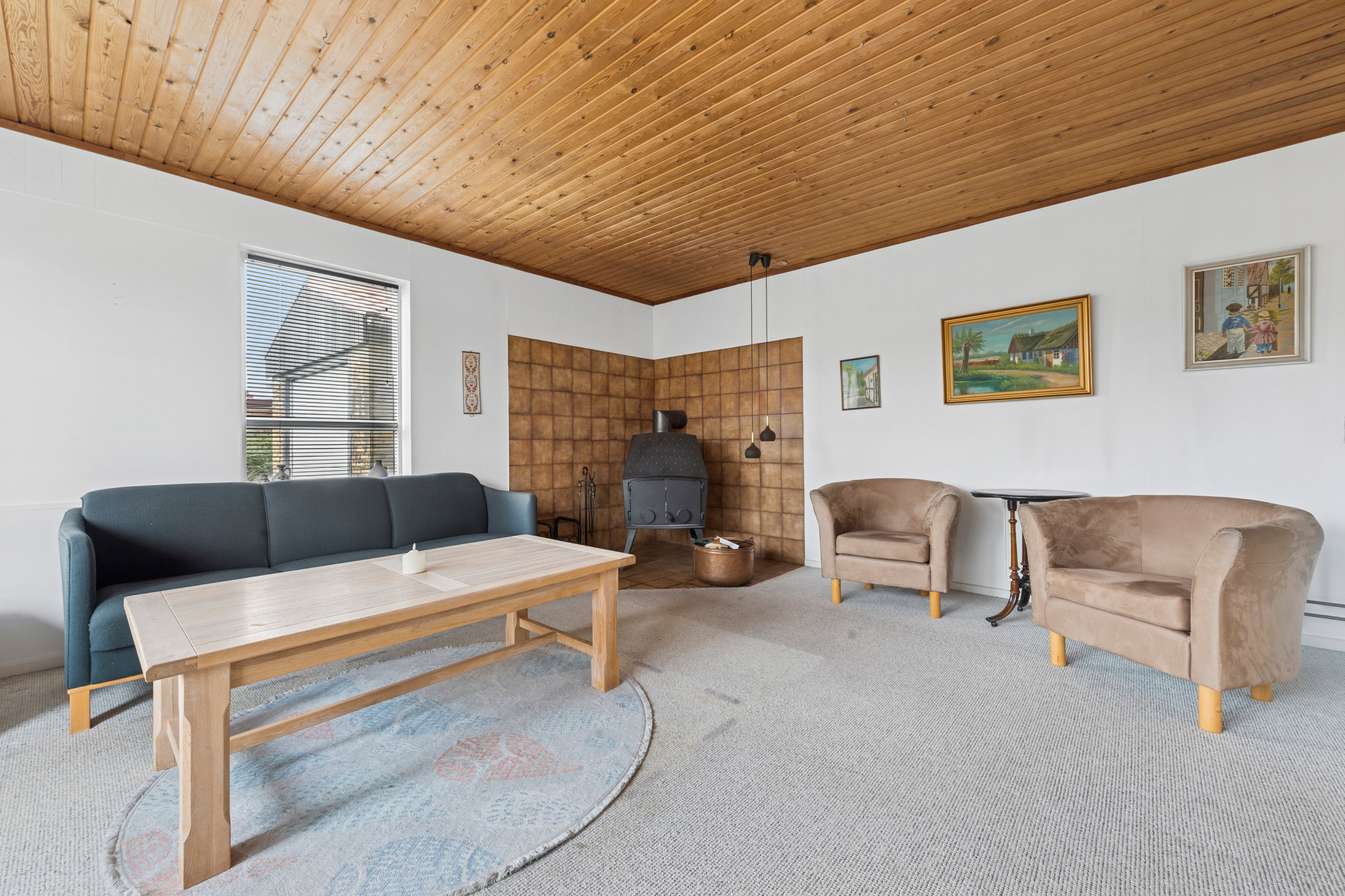 Fremhævet stue billede i fuldskærmstilstand. Billede af Lundager 27, 2670 Greve