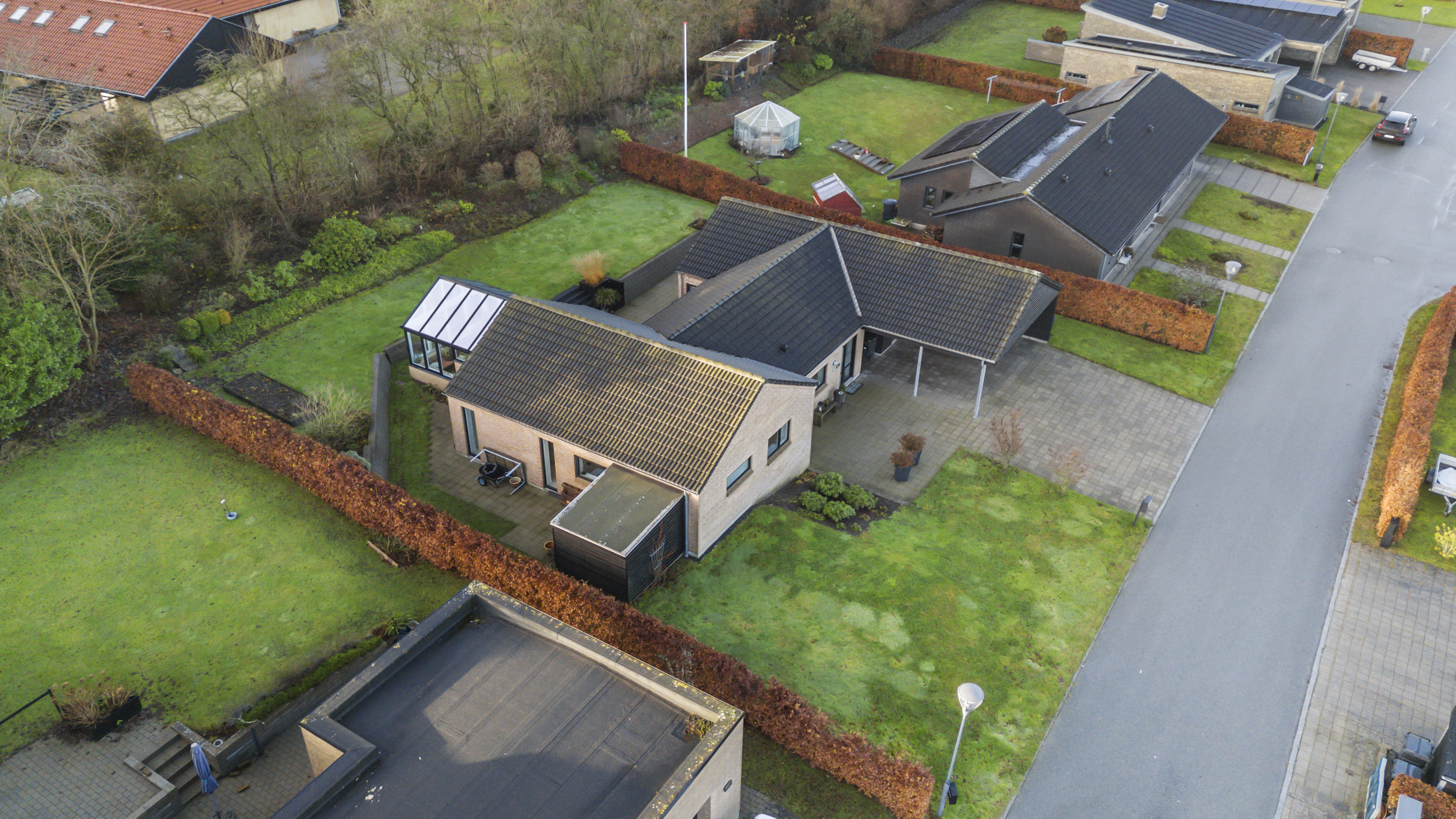 Fremhævet luftfoto billede i fuldskærmstilstand. Billede af Ådalen 539, 9700 Brønderslev