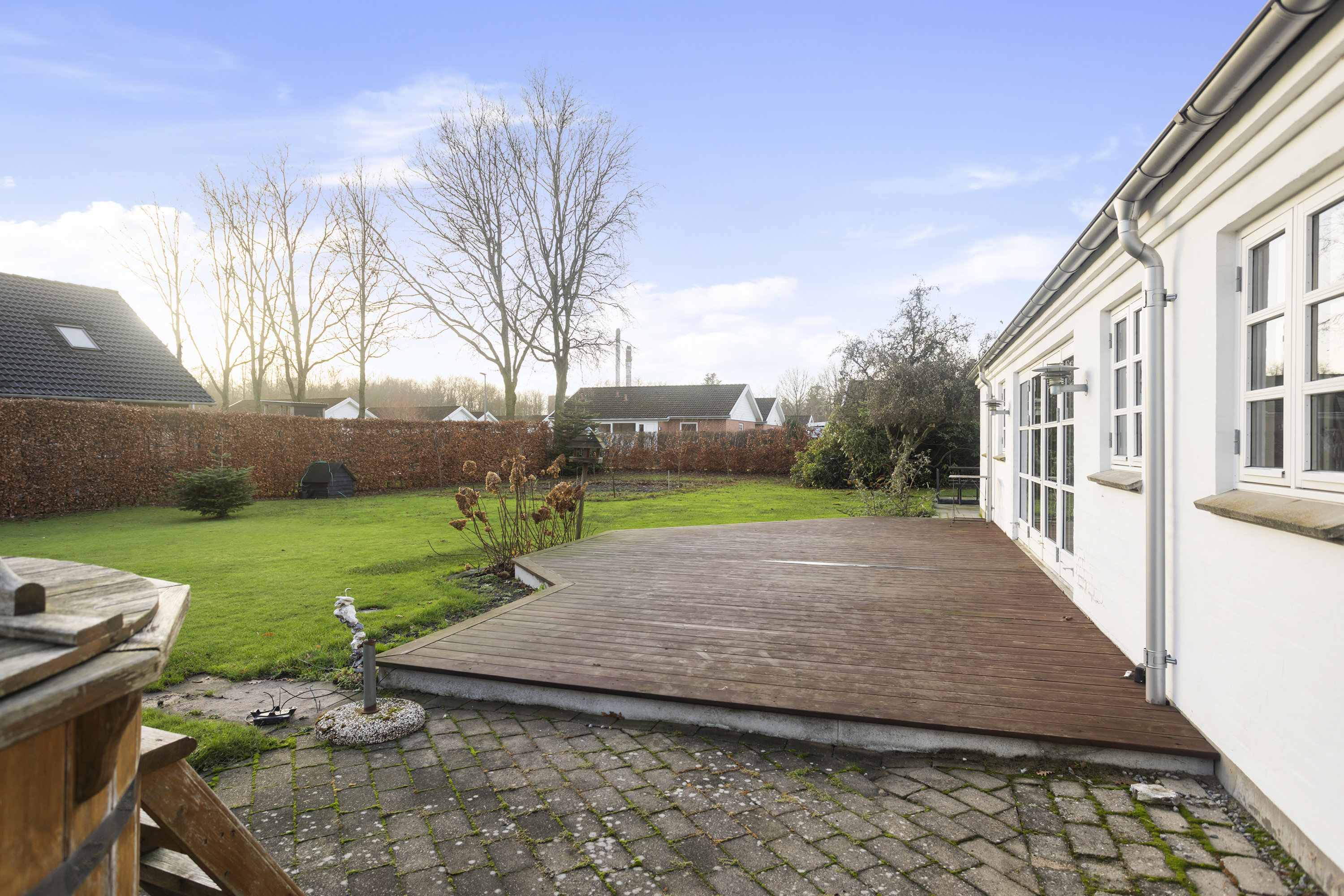 Fremhævet terrasse billede i fuldskærmstilstand. Billede af Østeralle 64, 9300 Sæby