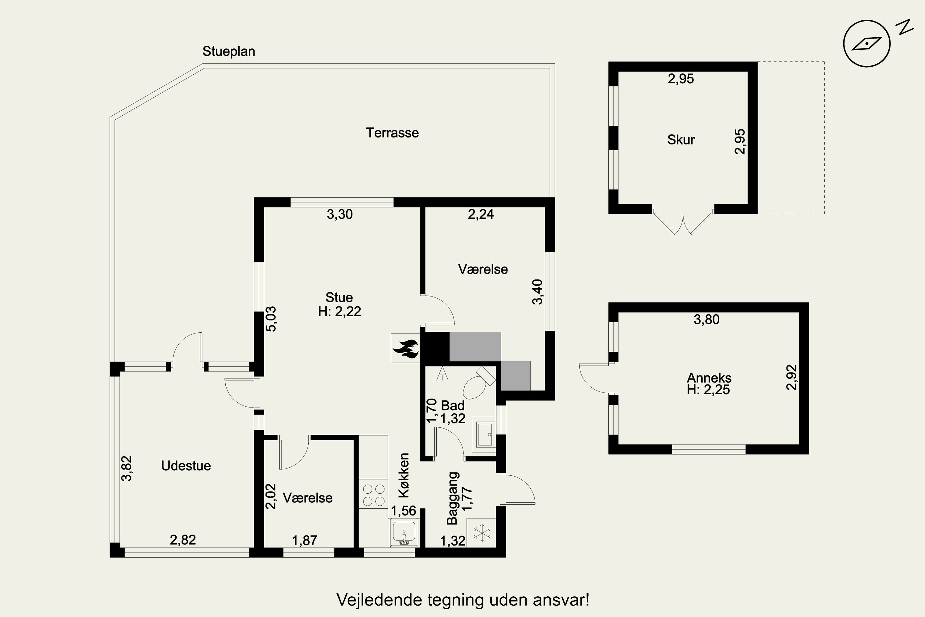 Plantegninger billede af Hjortshøjvej 4, Hasmark Strand, 5450 Otterup