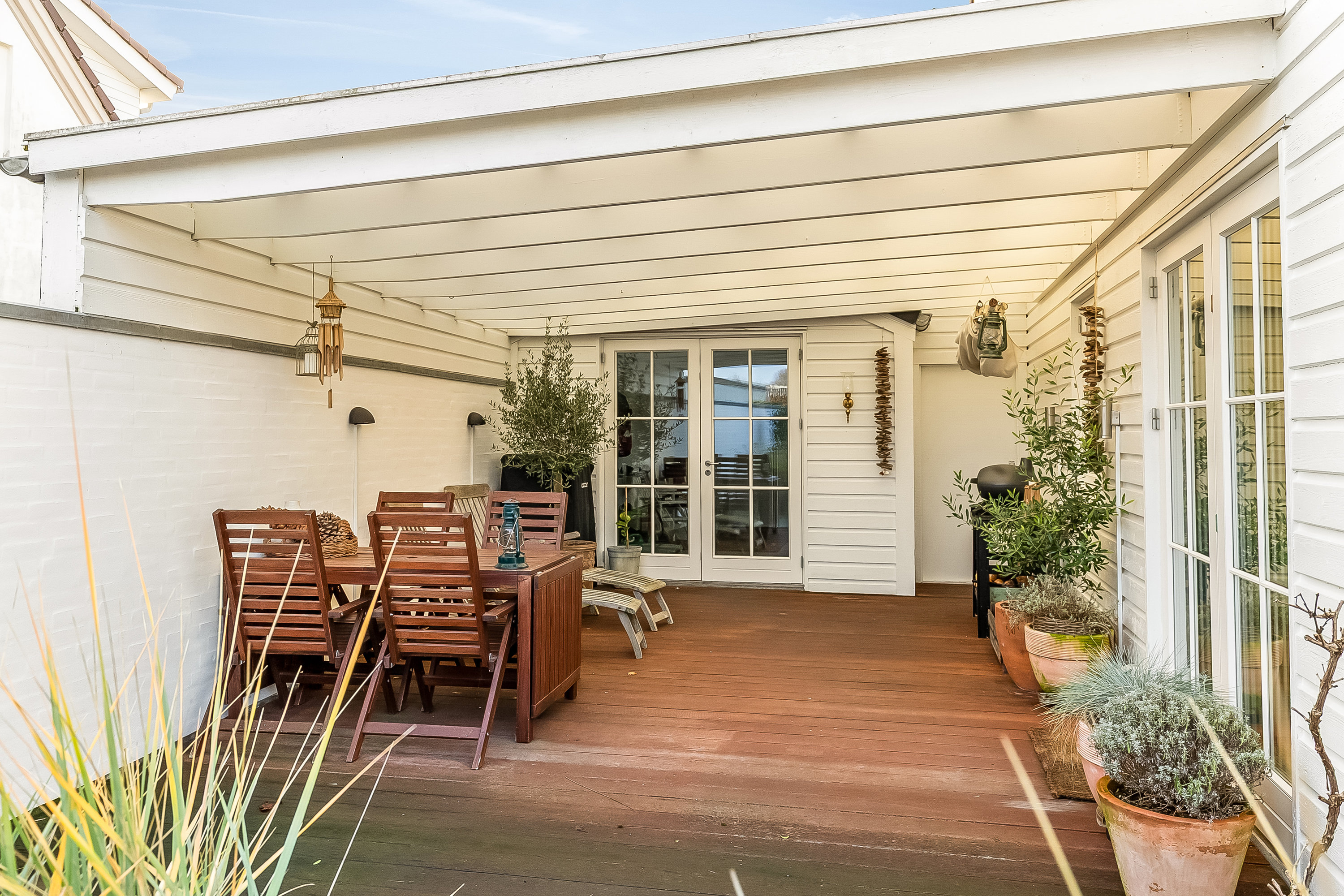 Fremhævet overdækket terrasse billede i fuldskærmstilstand. Billede af Skolebakken 58A, Nr Bjert, 6000 Kolding