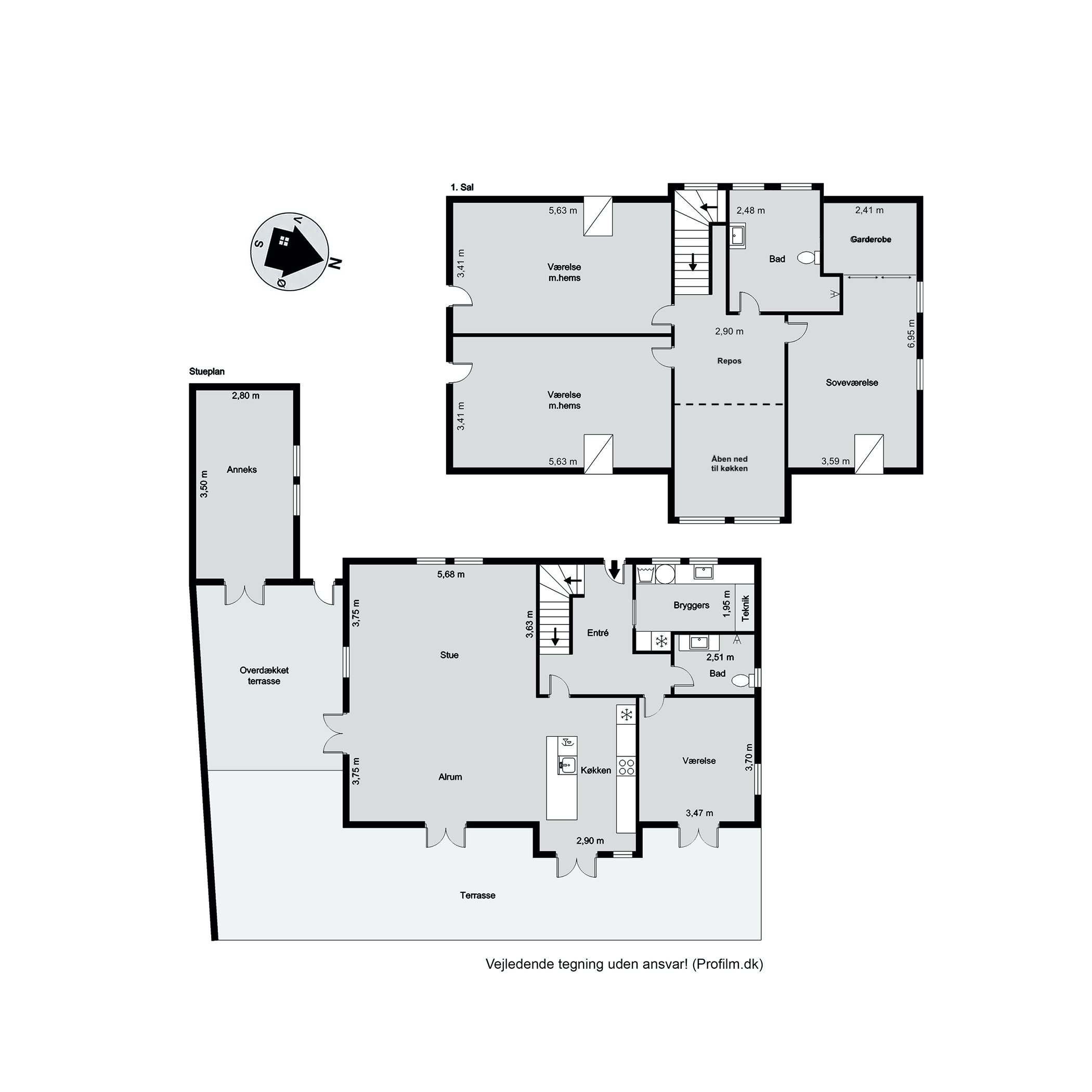 Plantegninger billede af Skolebakken 58A, Nr Bjert, 6000 Kolding