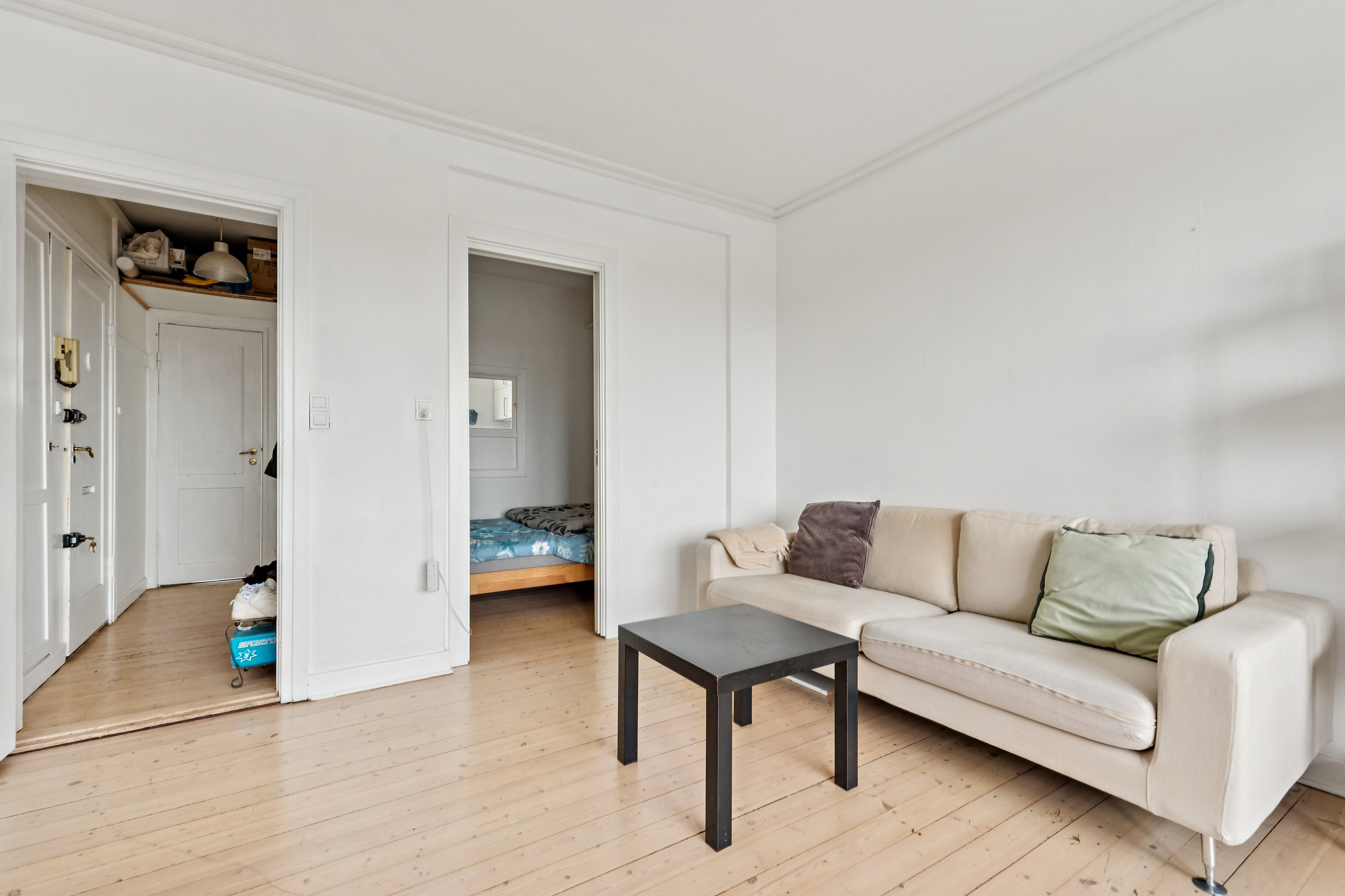 Fremhævet stue billede i fuldskærmstilstand. Billede af Slotsherrensvej 15, 2. tv., 2720 Vanløse