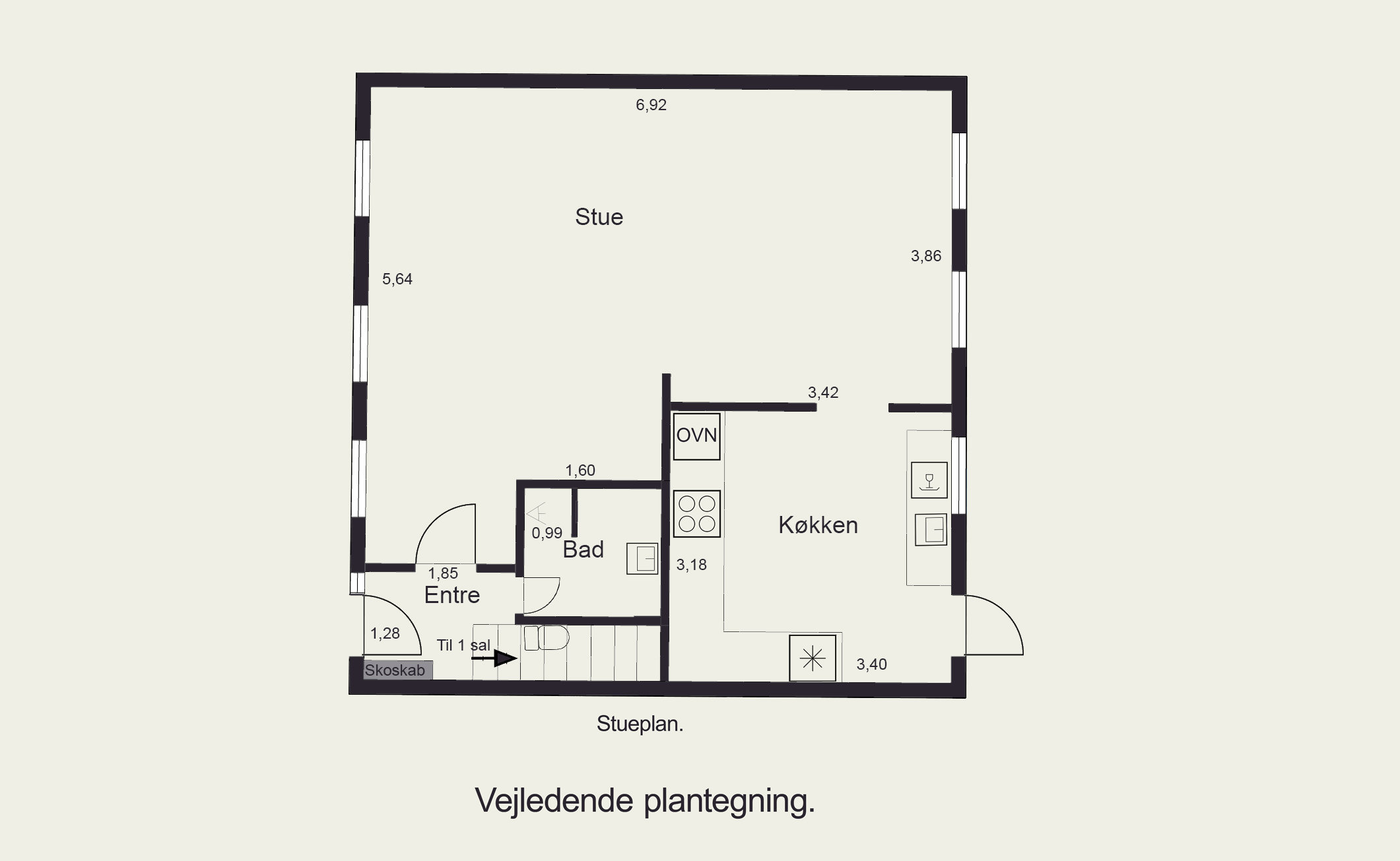 Plantegninger billede af Skelvej 30, 5610 Assens