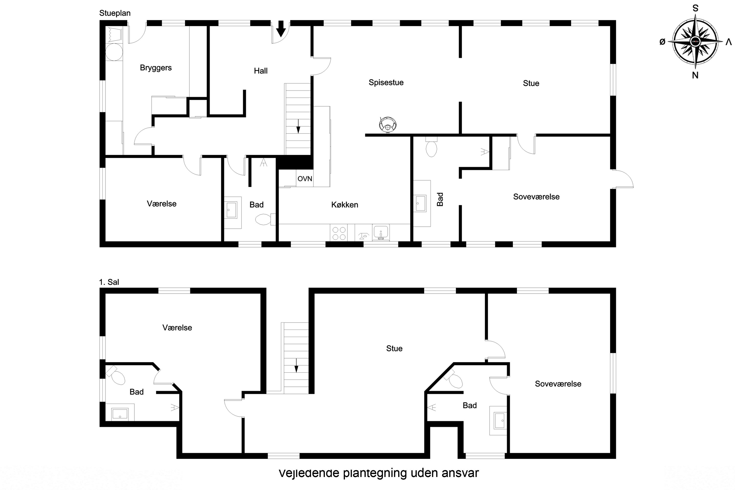 Plantegninger billede af Gammel Byvej 6, Sønderho, 6720 Fanø