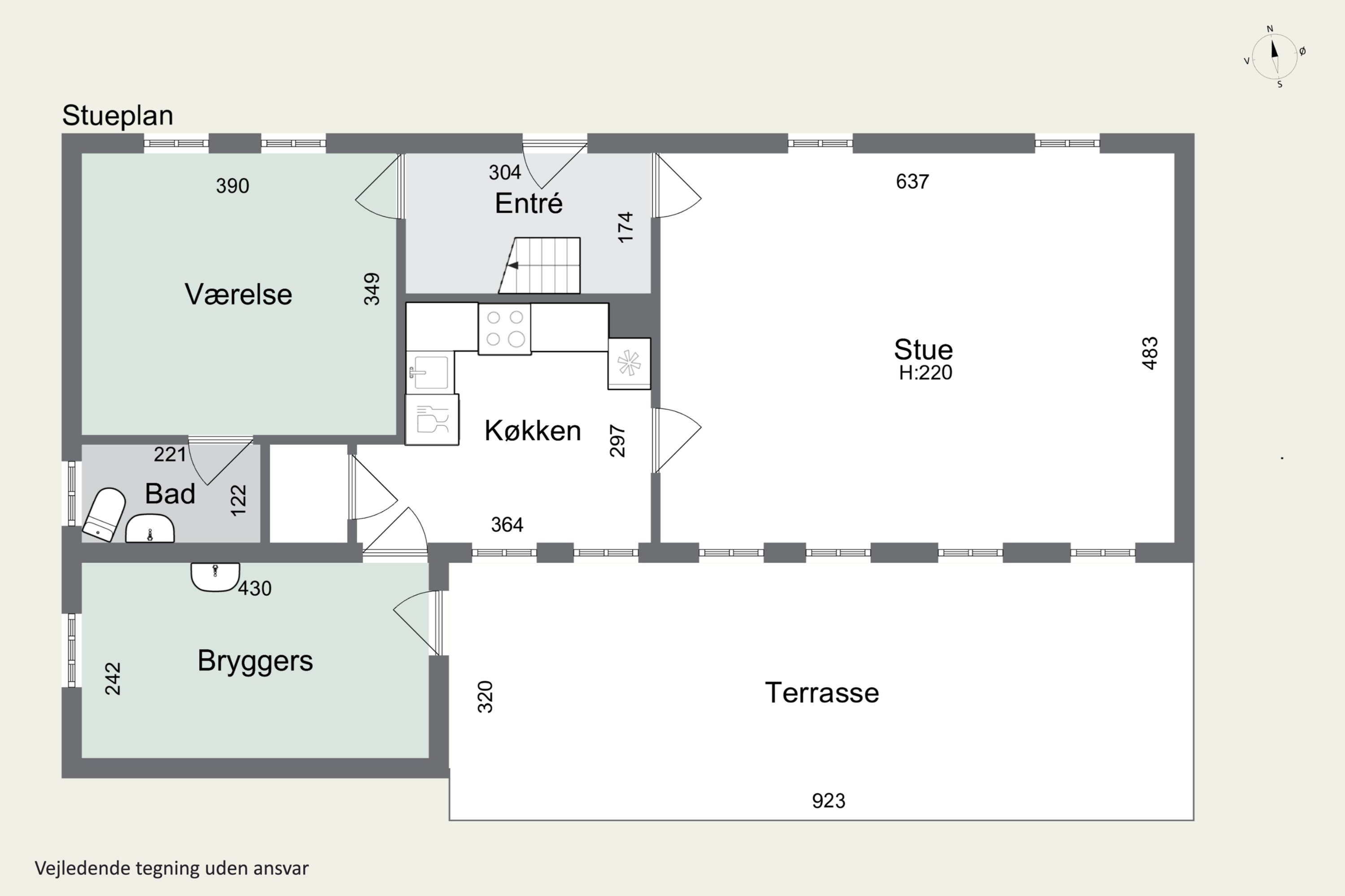 Plantegninger billede af Assensvej 334, Frankfri, 5690 Tommerup